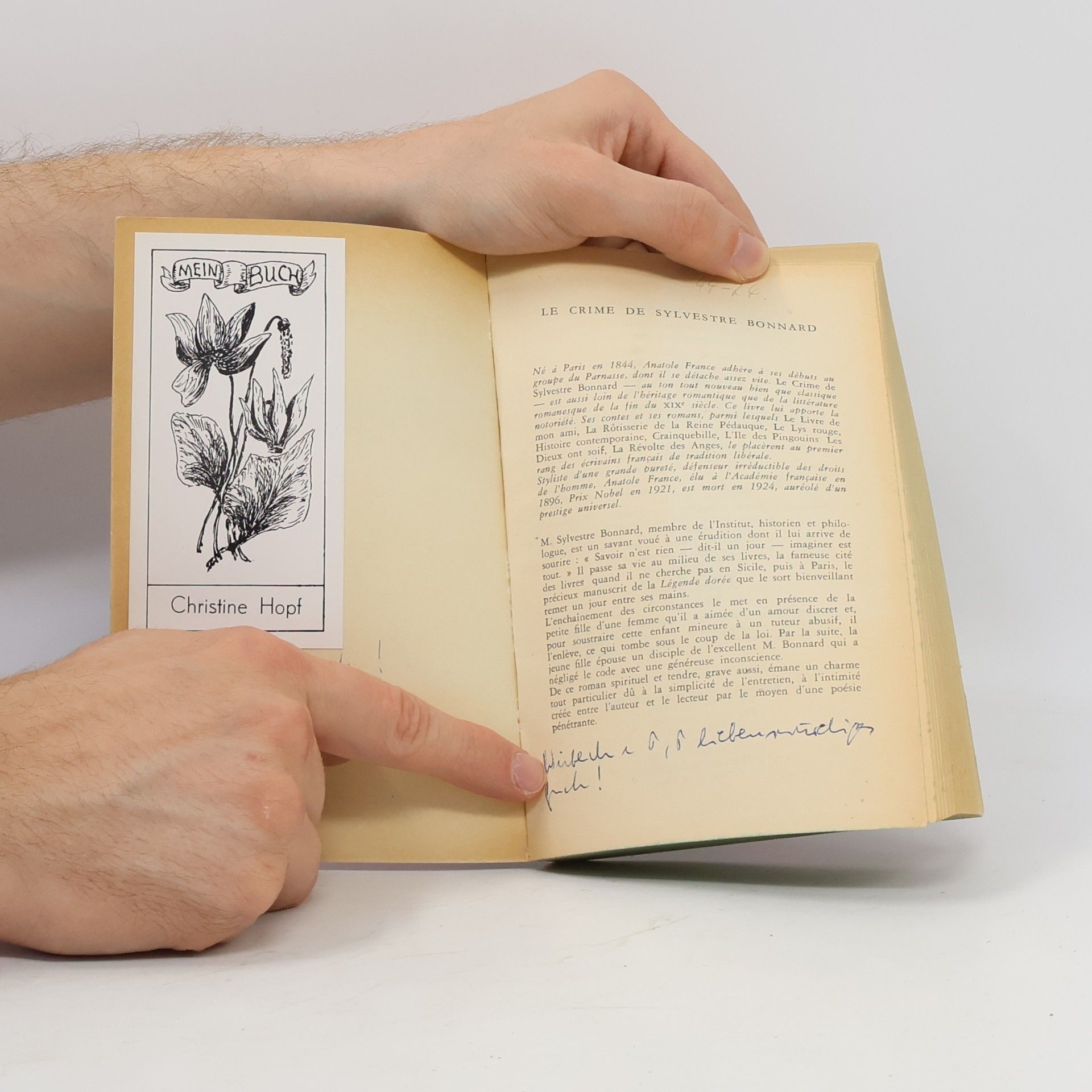 Anatole France Le crime de Sylvestre Bonnard