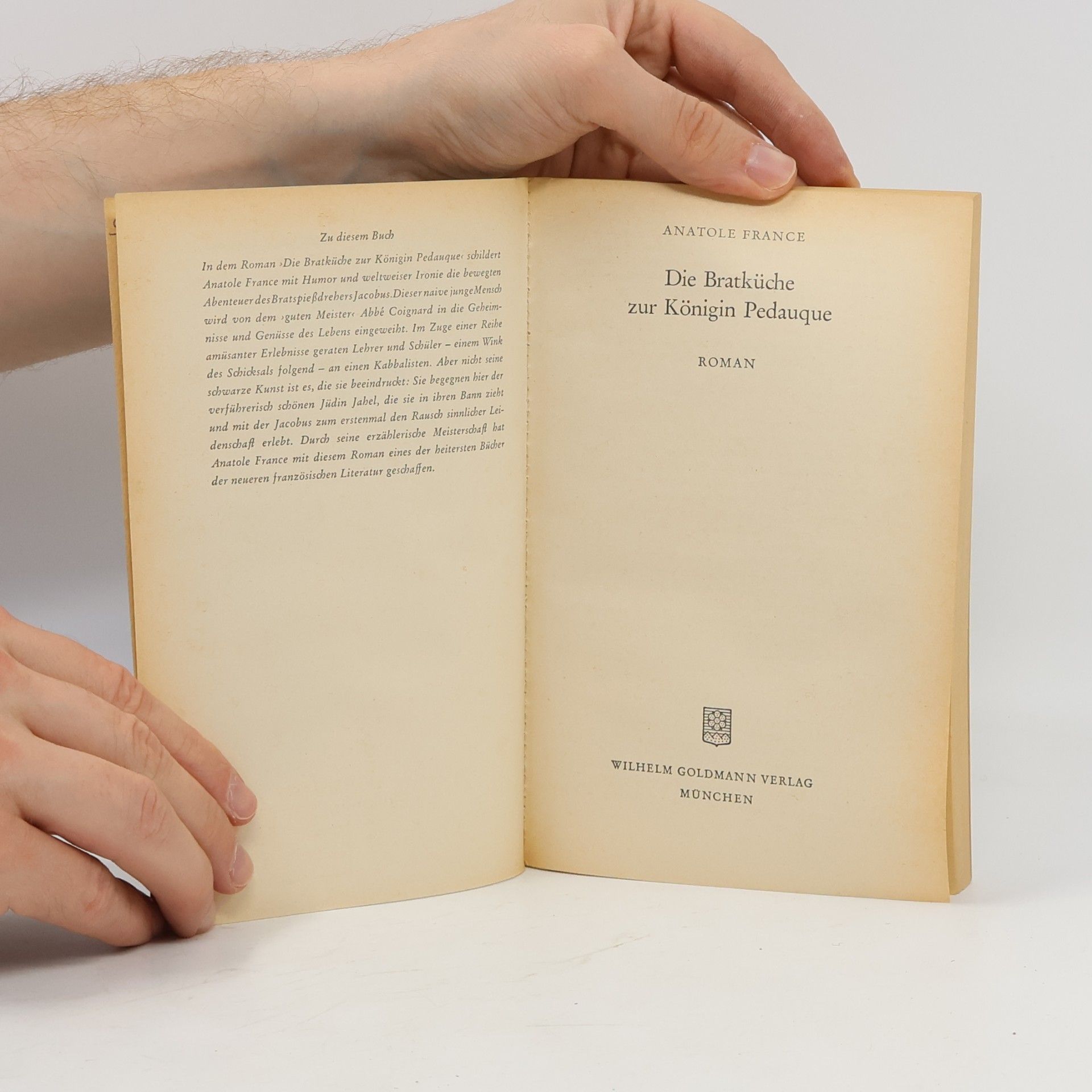 Anatole France Die Bratküche zur Königin Pedauque