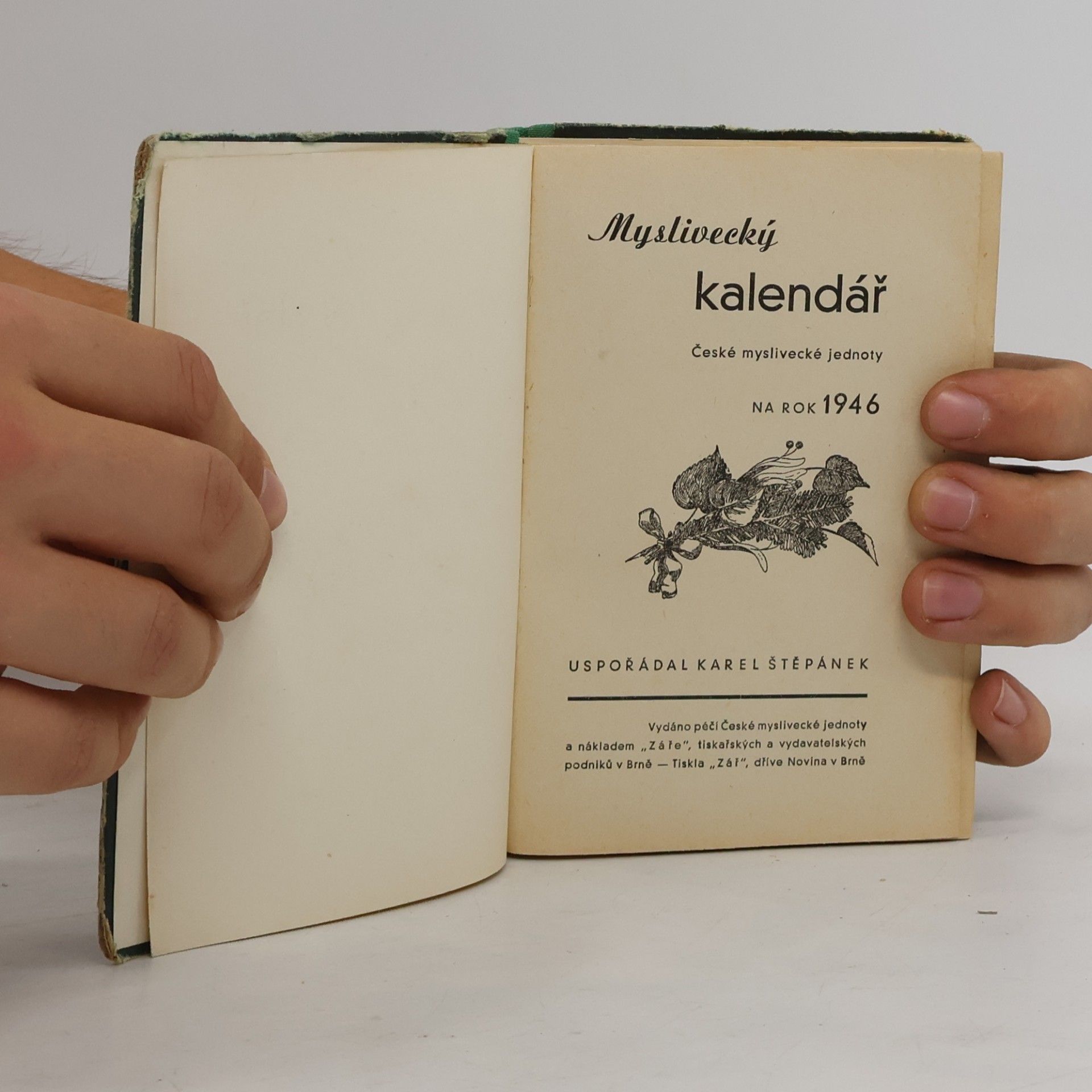 Karel Štěpánek Myslivecký kalendář České myslivecké jednoty na rok 1946