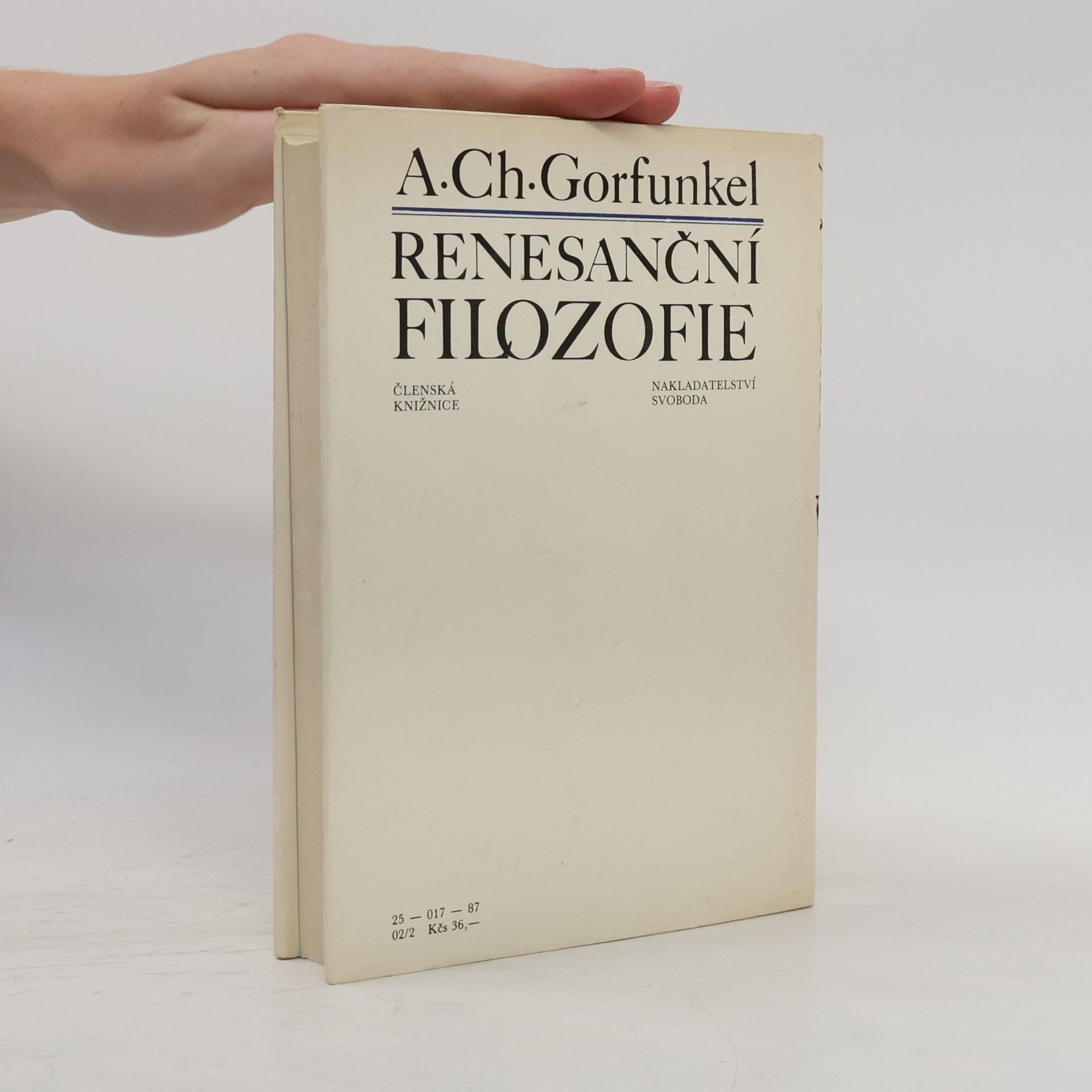 Alexander Chaimovič Gorfunkel Renesanční filozofie