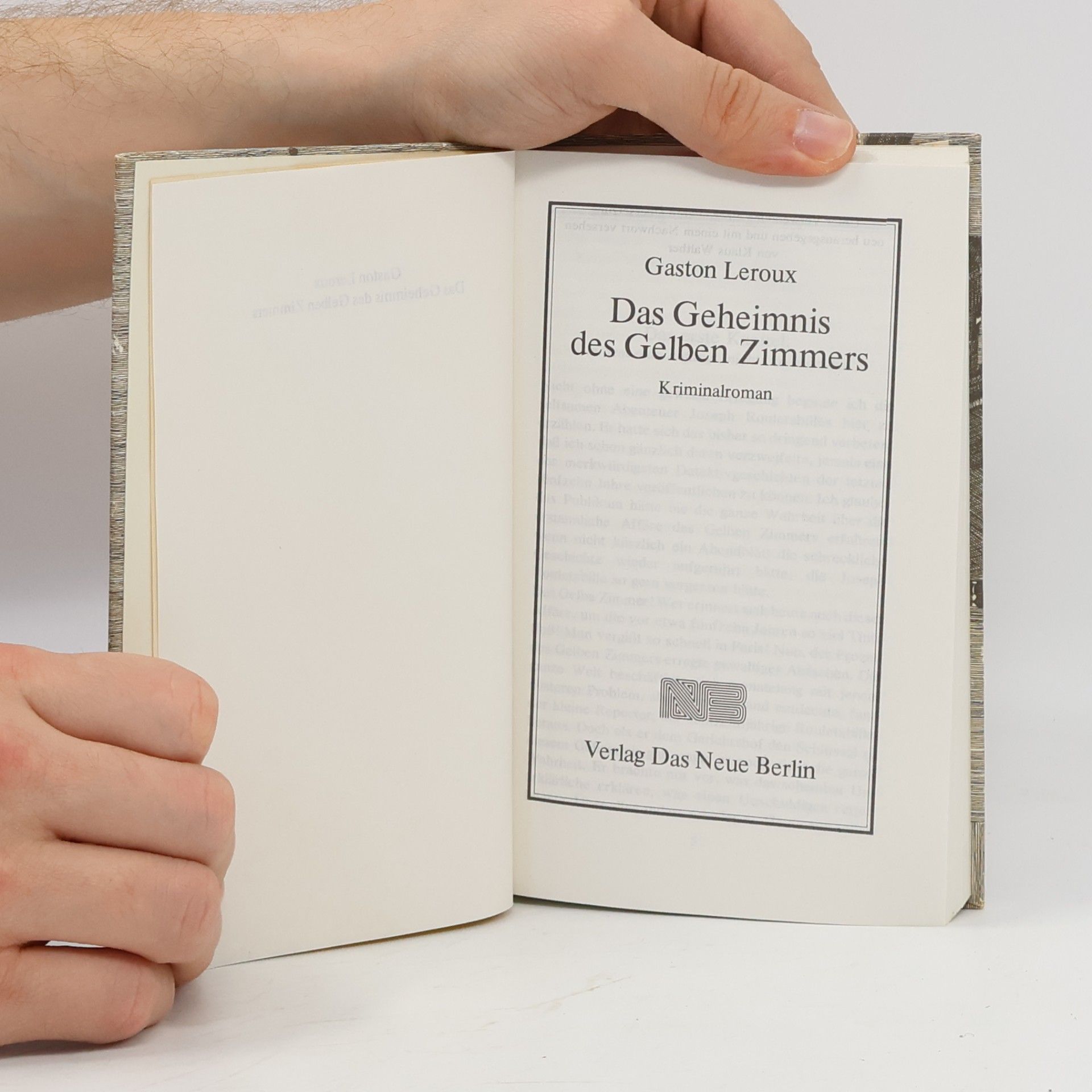 Gaston Leroux Das Geheimnis des Gelben Zimmers