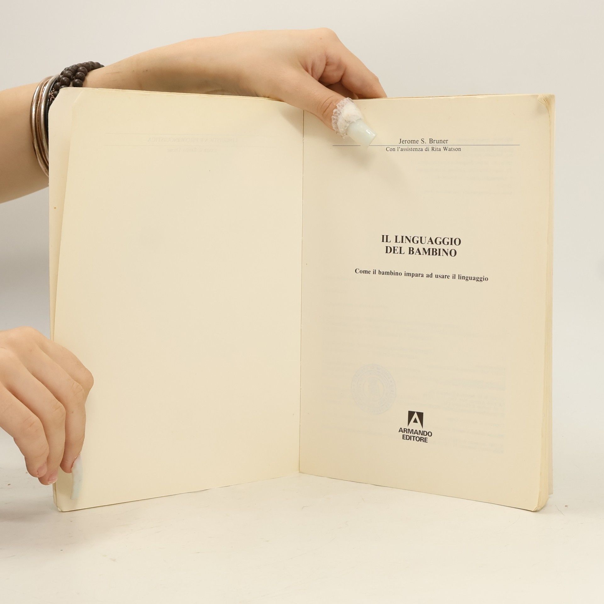 Jerome Bruner Il linguaggio del bambino