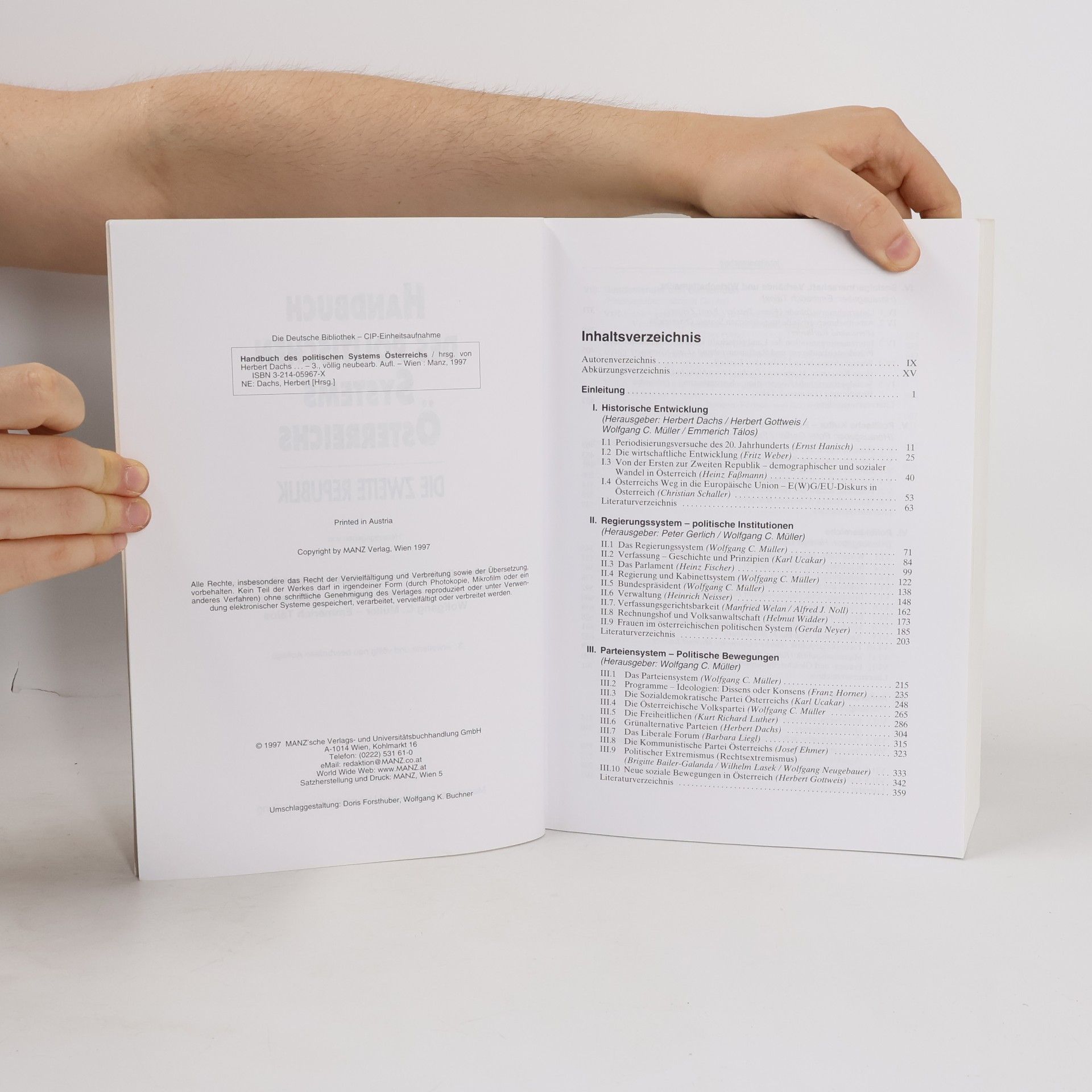 Herbert Dachs Handbuch des politischen Systems Österreichs