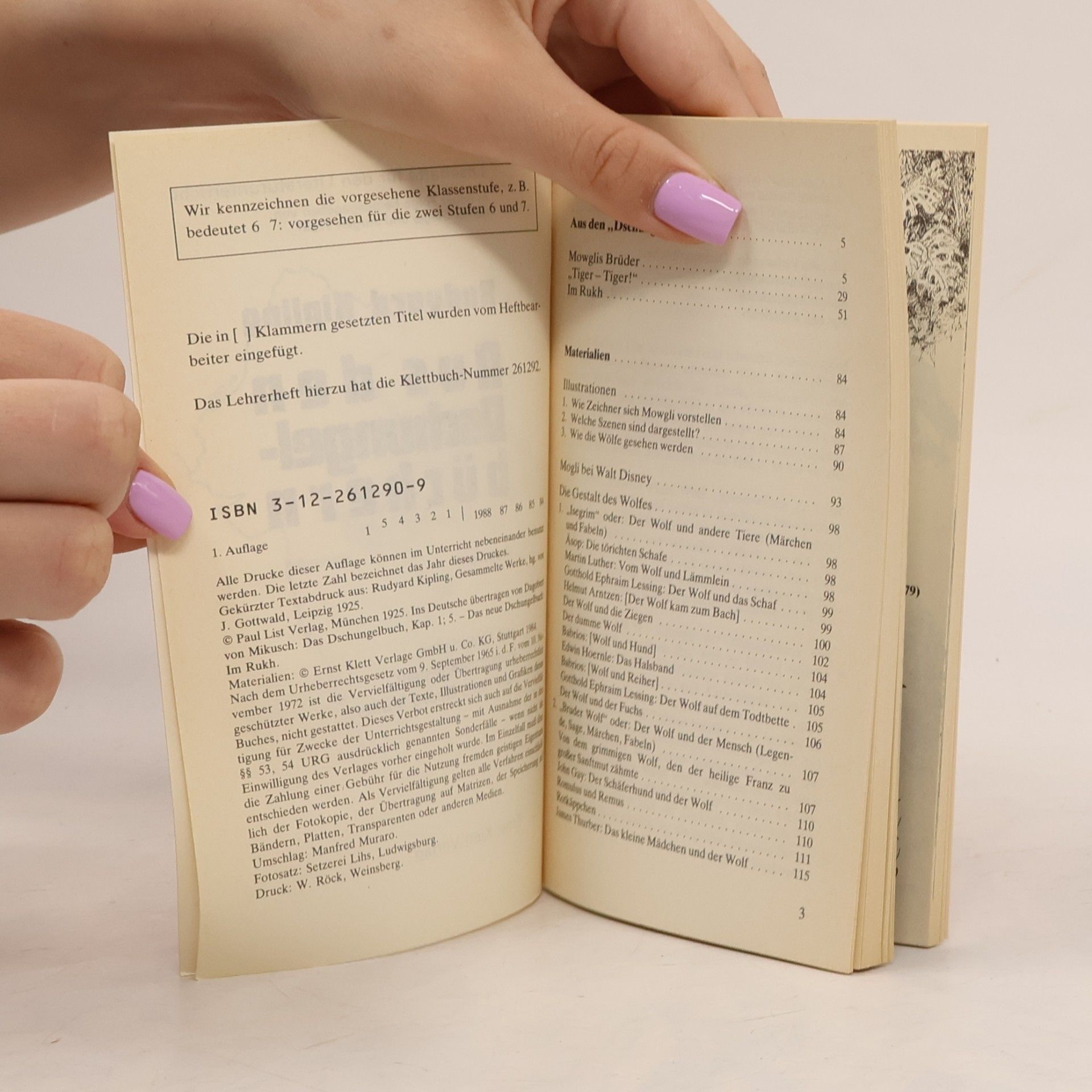 Rudyard Kipling Aus den Dschungelbüchern. Auswahl mit Materialien