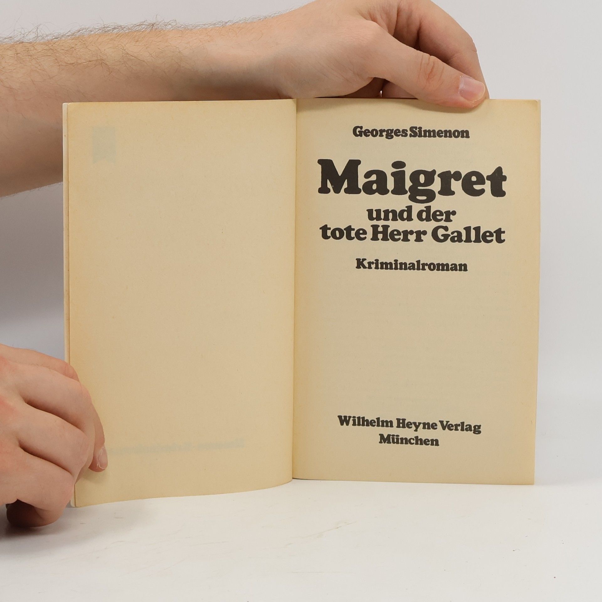 Georges Simenon Komissar Maigret. Maigret und der tote Herr Gallet