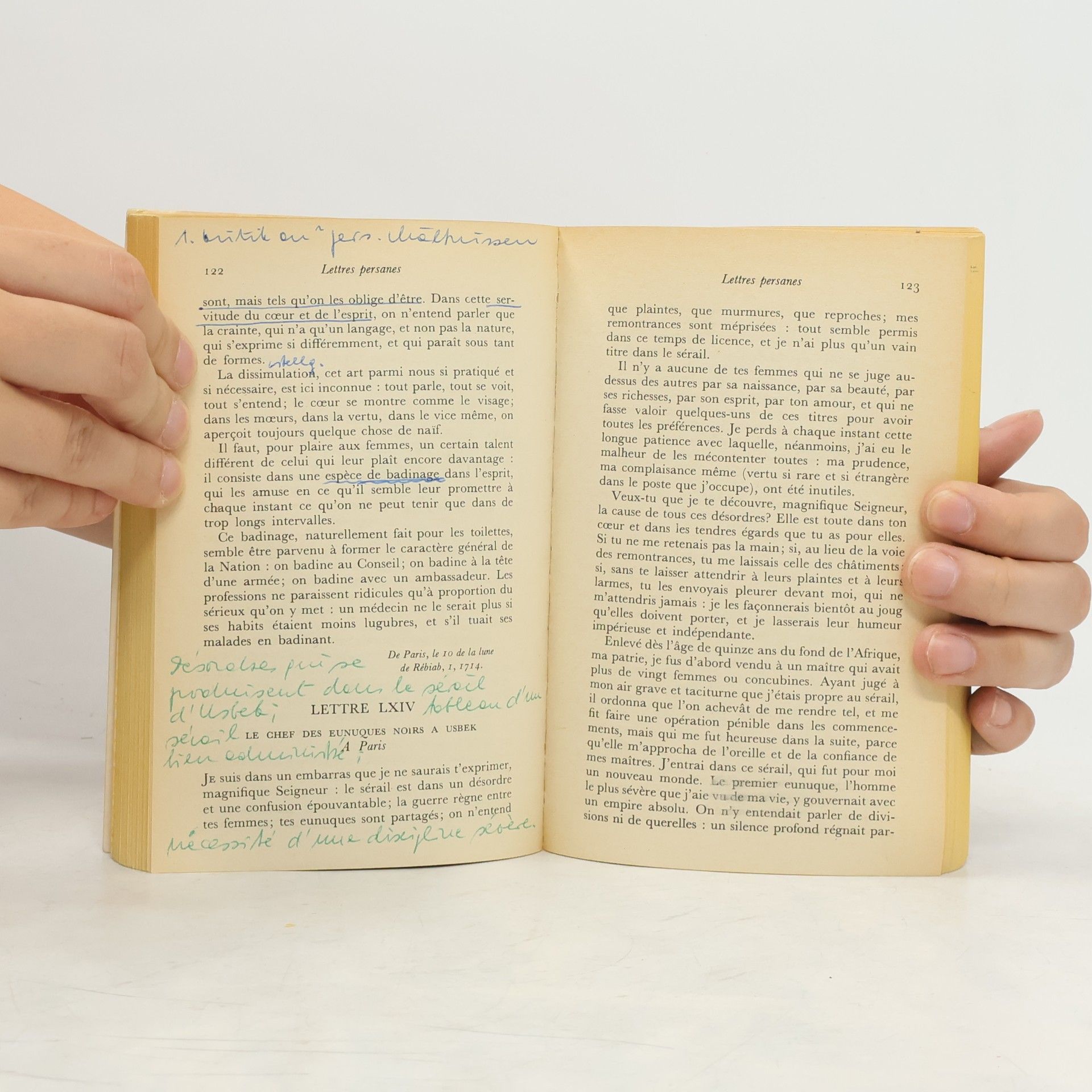 Charles de Secondat, Baron de Montesquieu Lettres persanes