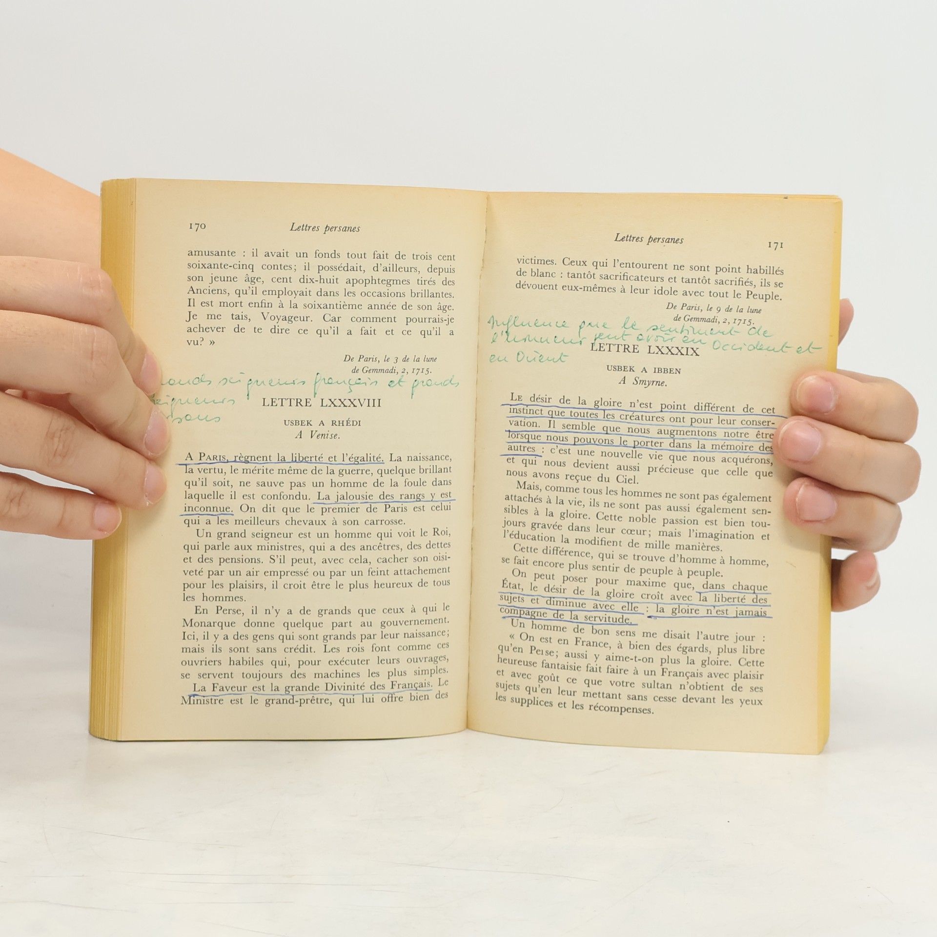 Charles de Secondat, Baron de Montesquieu Lettres persanes