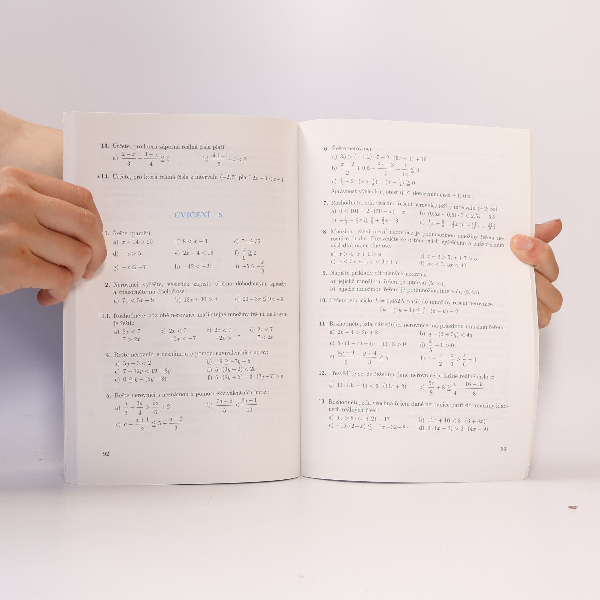Jiří Mikulčák Matematika. Tercie, Rovnice a nerovnice