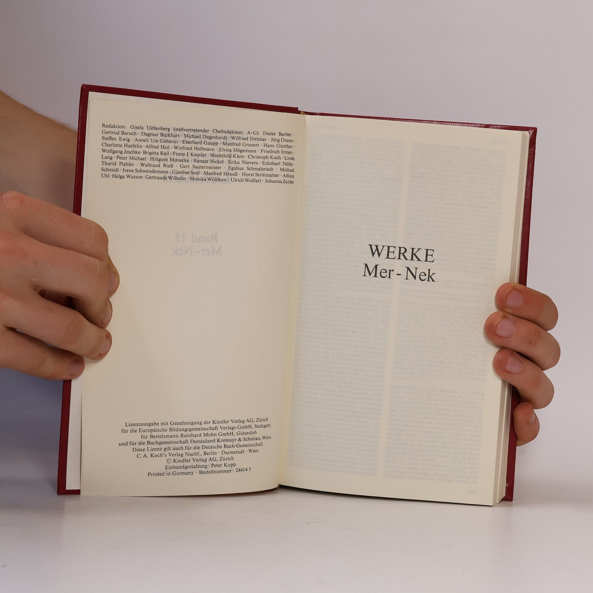 Autorenkollektiv Kindlers Literatur Lexikon 15 Mer-Nek