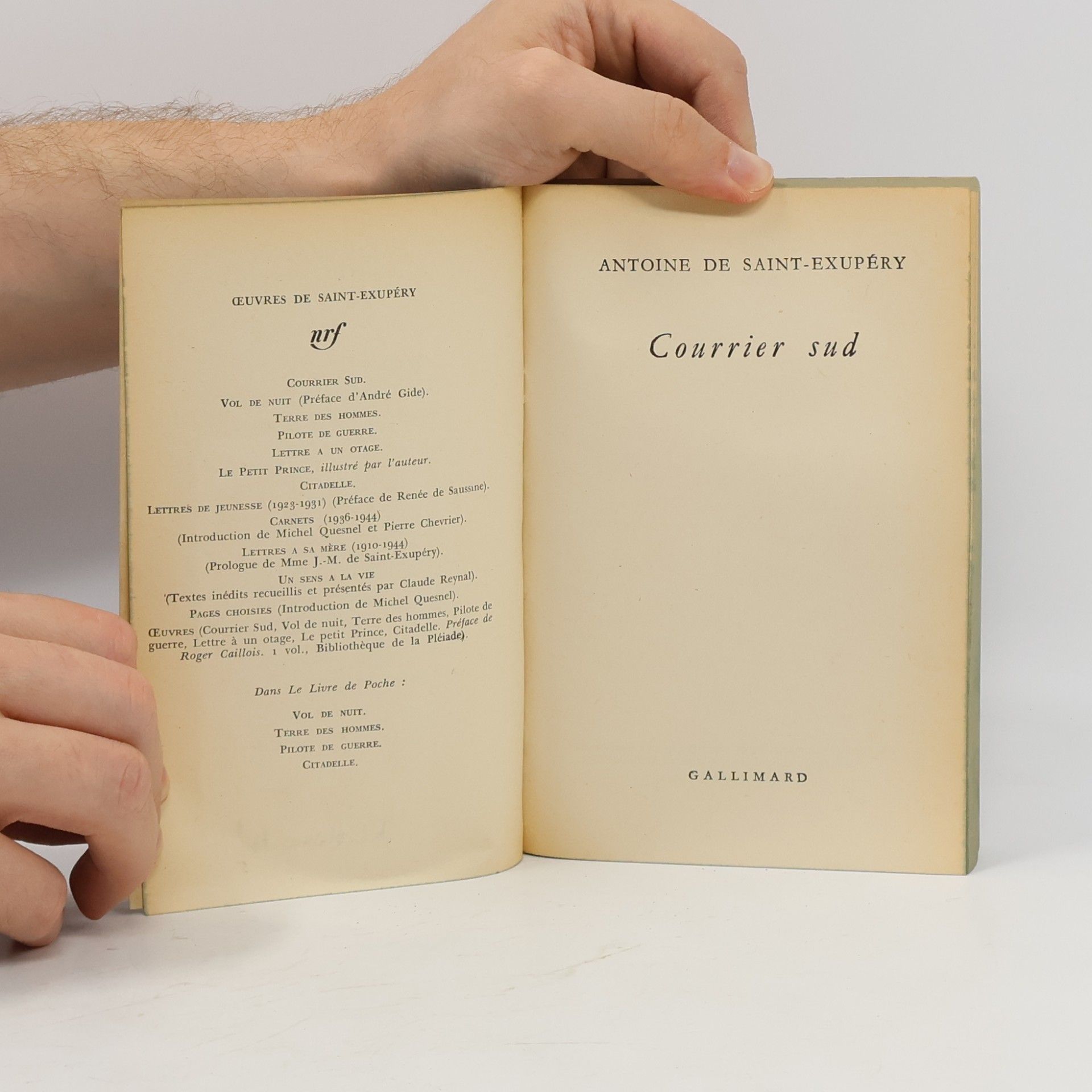 Antoine de Saint-Exupéry Courrier sud