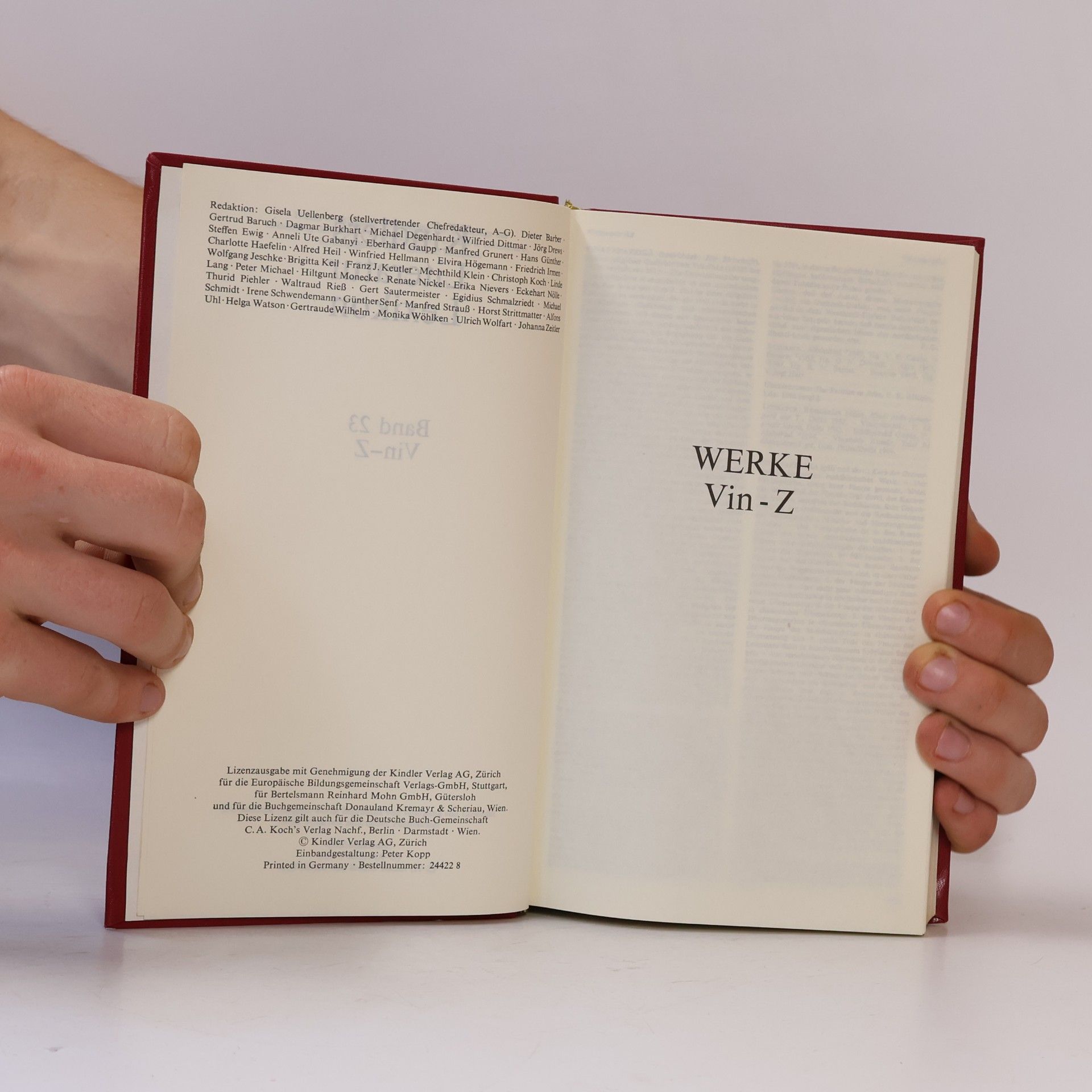 Autorenkollektiv Kindlers Literatur Lexikon, Win-Z, 23