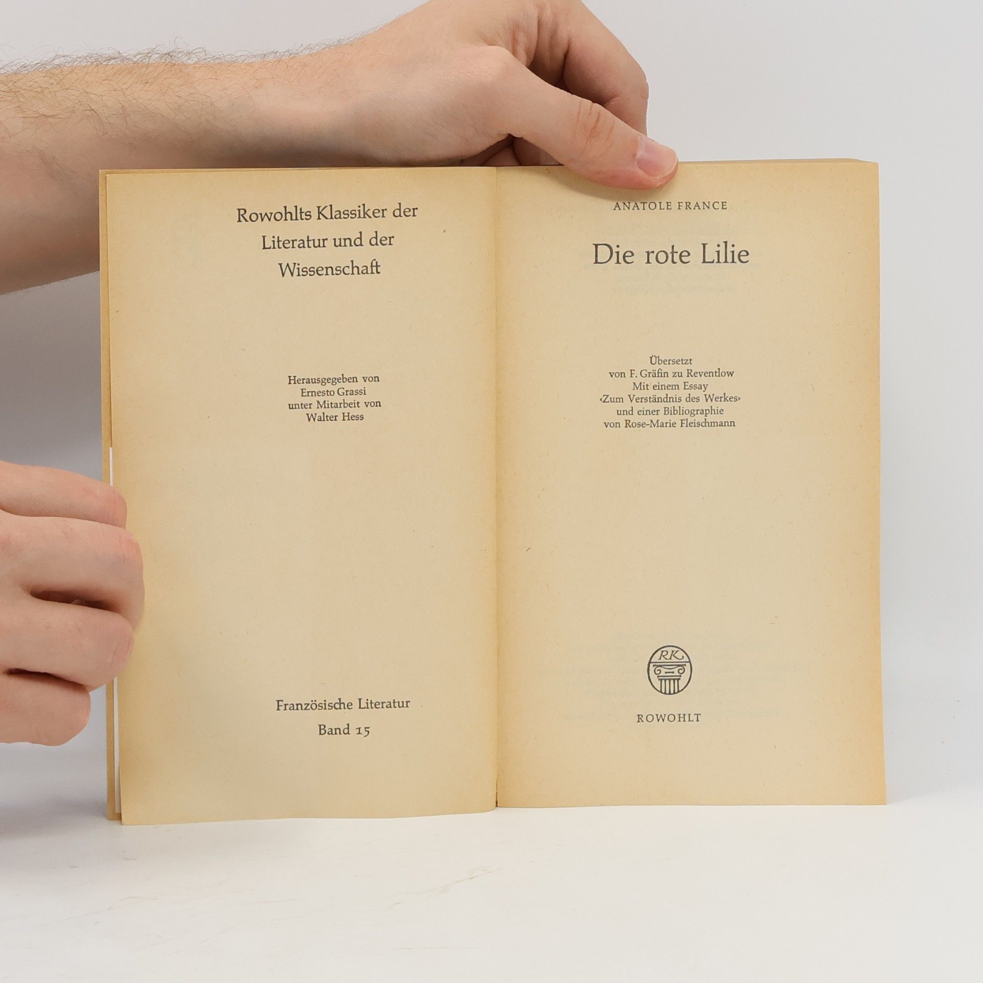 Anatole France Die rote Lilie