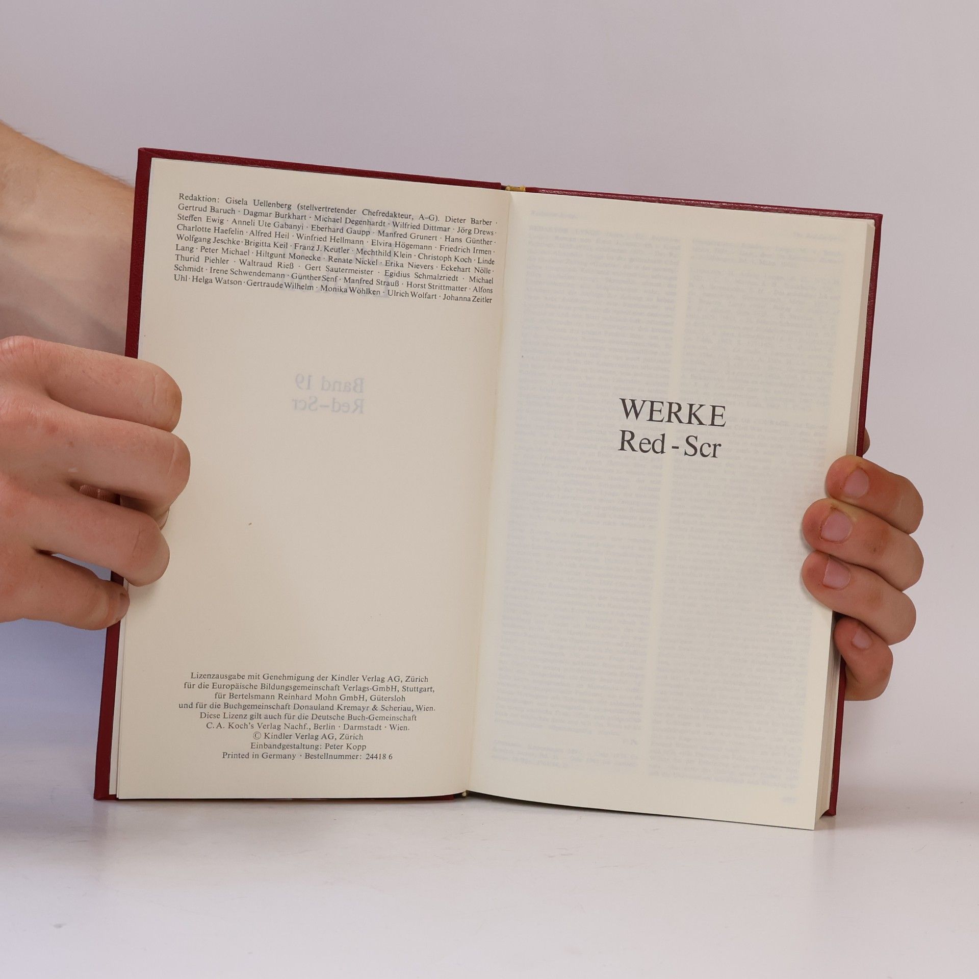 Various authors Kindlers Literatur Lexikon Band 19. Red-Scr