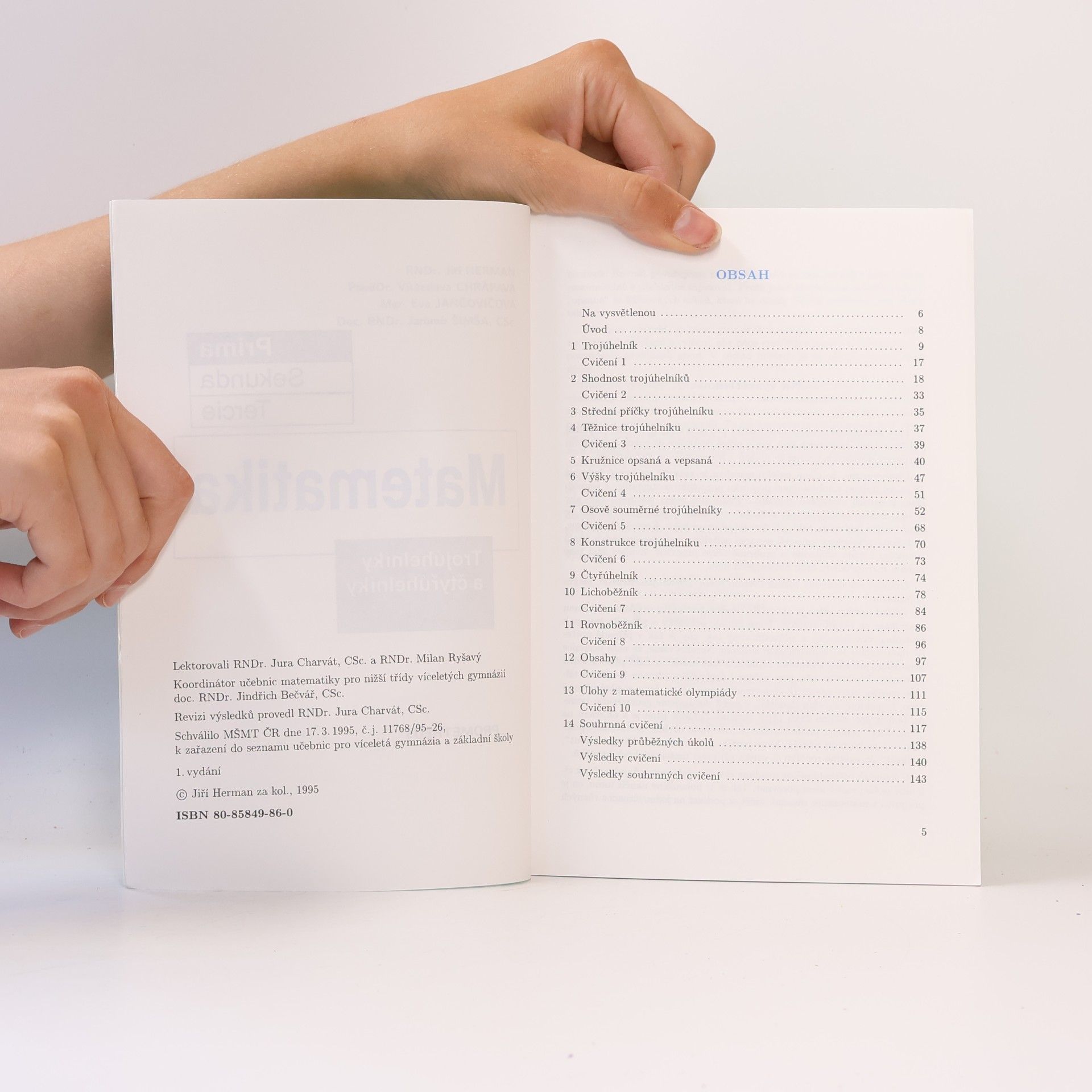 Kolektiv autorů Matematika. Prima. Trojúhelníky a čtyřúhelníky