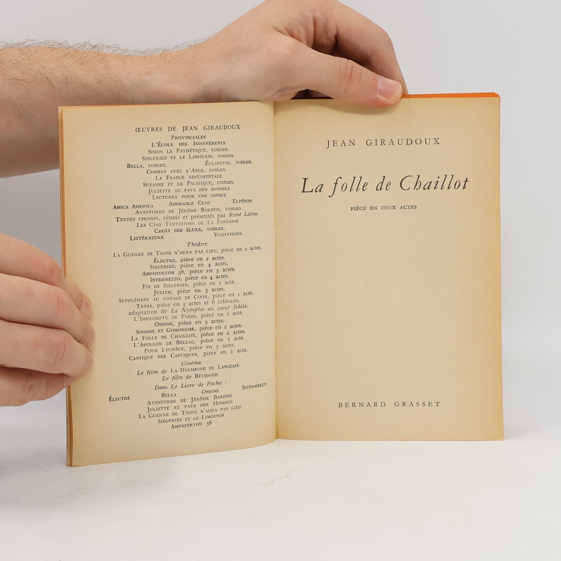 Jean Giraudoux La folle de Chaillot