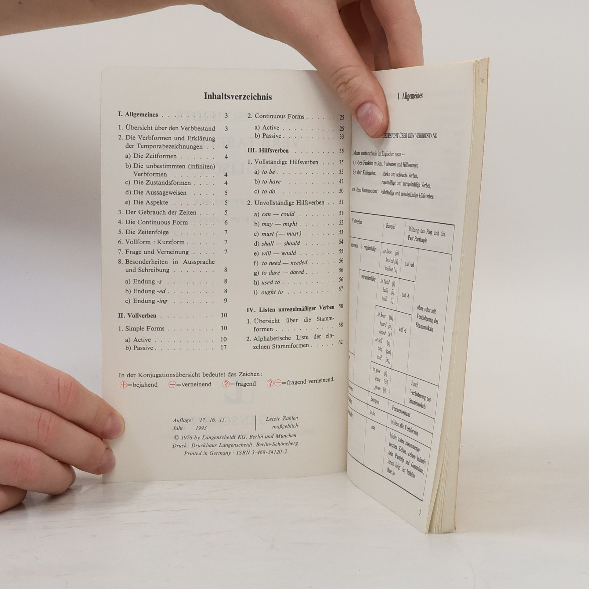 Kolektiv autorů Langenscheidts Verb-Tabellen. Englisch