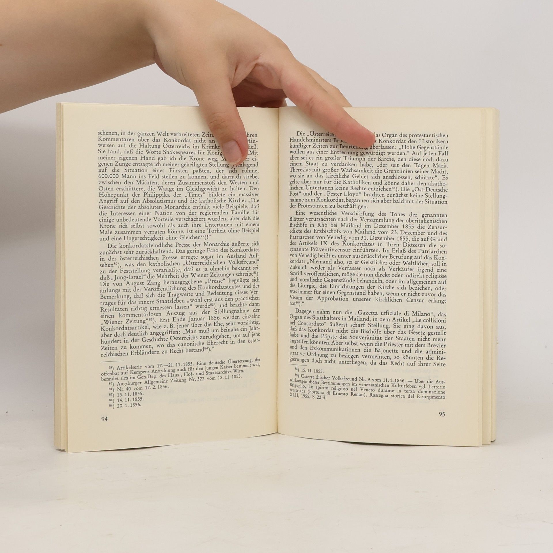 Erika Weinzierl Die österreichischen Konkordate von 1855 und 1933