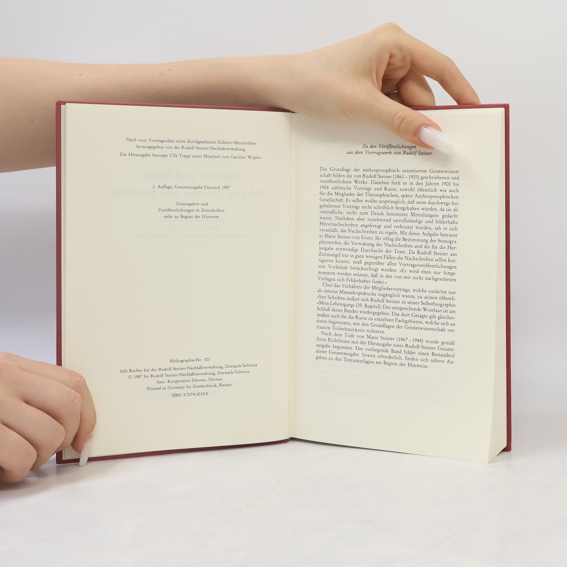 Rudolf Steiner Mythen und Sagen; Okkulte Zeichen und Symbole