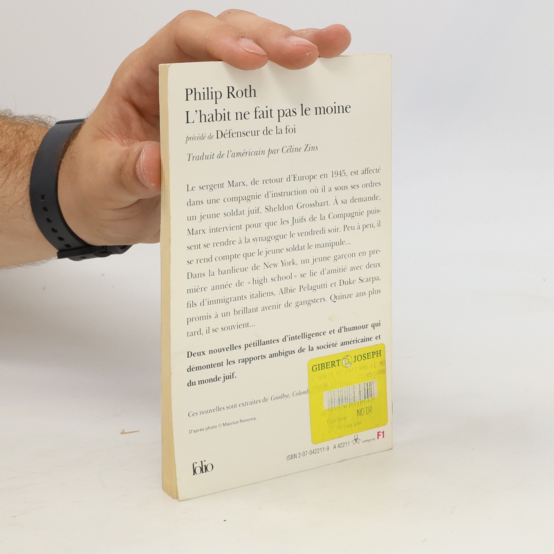 Philip Roth L'habit ne fait pas le moine