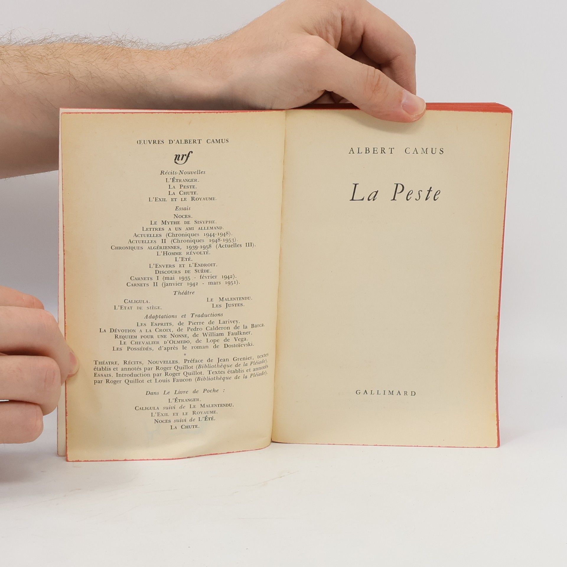 Albert Camus La Peste