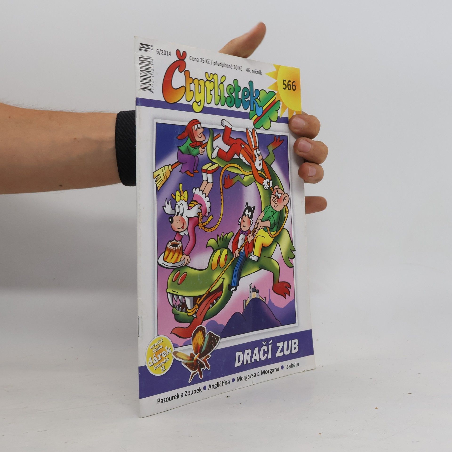 Kolektiv autorů Čtyřlístek 566, 6/2014. Dračí zub