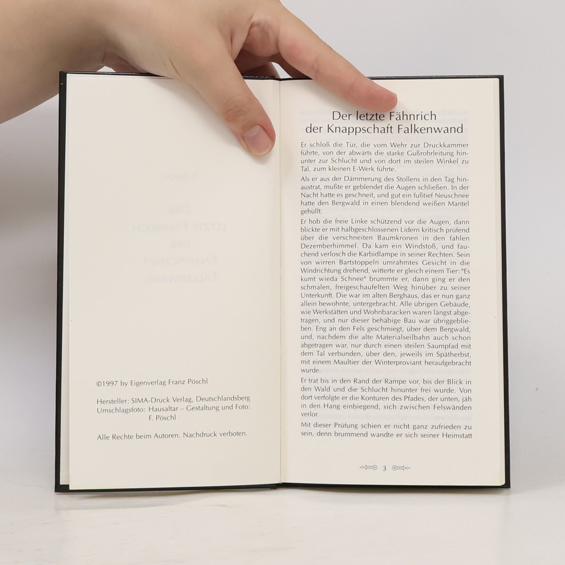 Franz Pöschl Der letzte Fähnrich der Knappschaft Falkenwand
