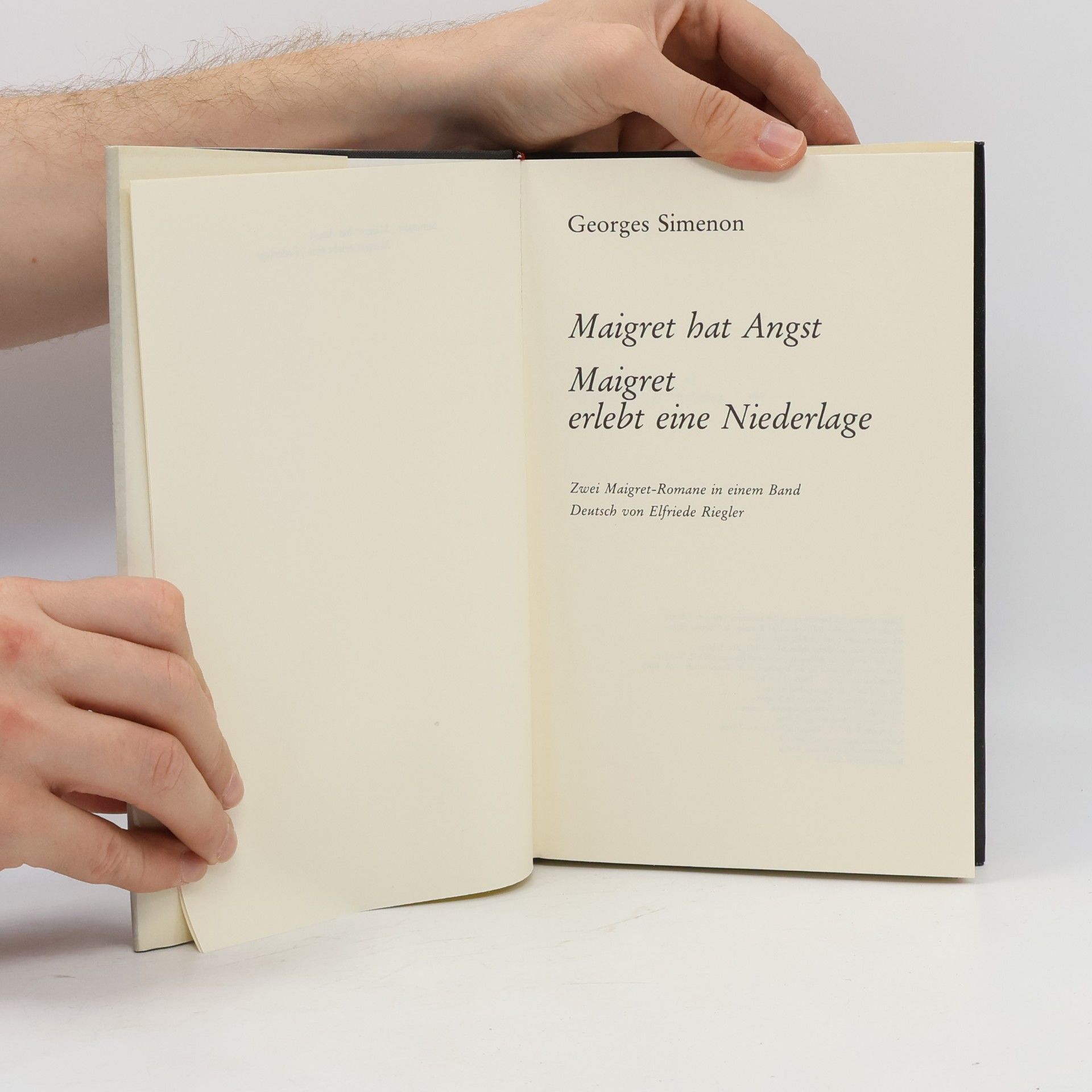 Georges Simenon Maigret hat Angst; Maigret erlebt eine Niederlage