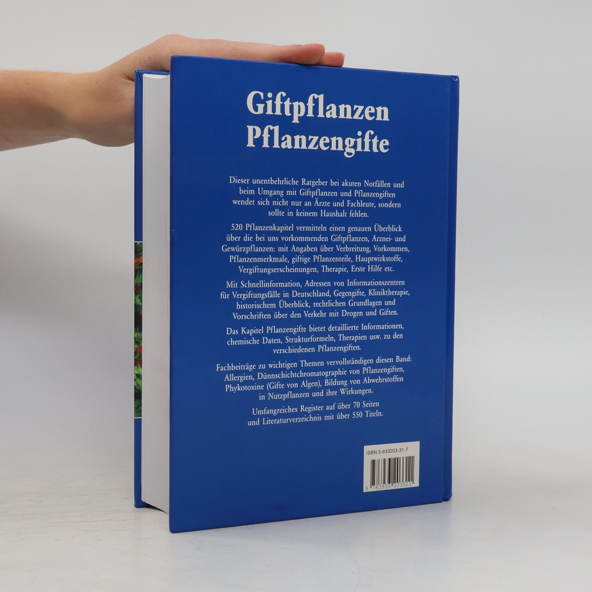 Lutz Roth Giftpflanzen-Pflanzengifte