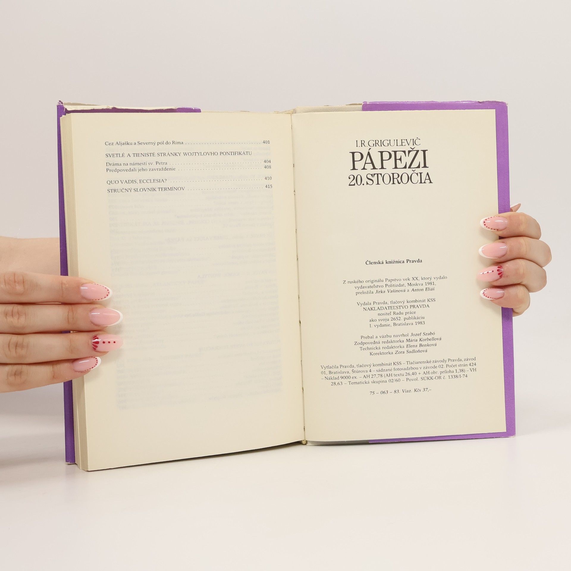 I. R. Grigulevič Pápeži 20. storočia