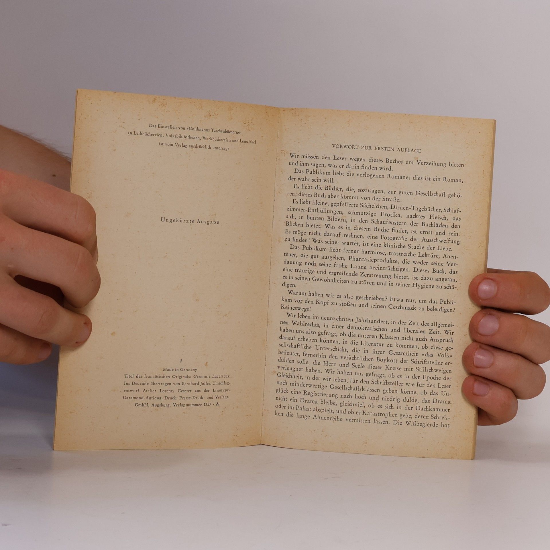 Goncourt Edmond Germinie