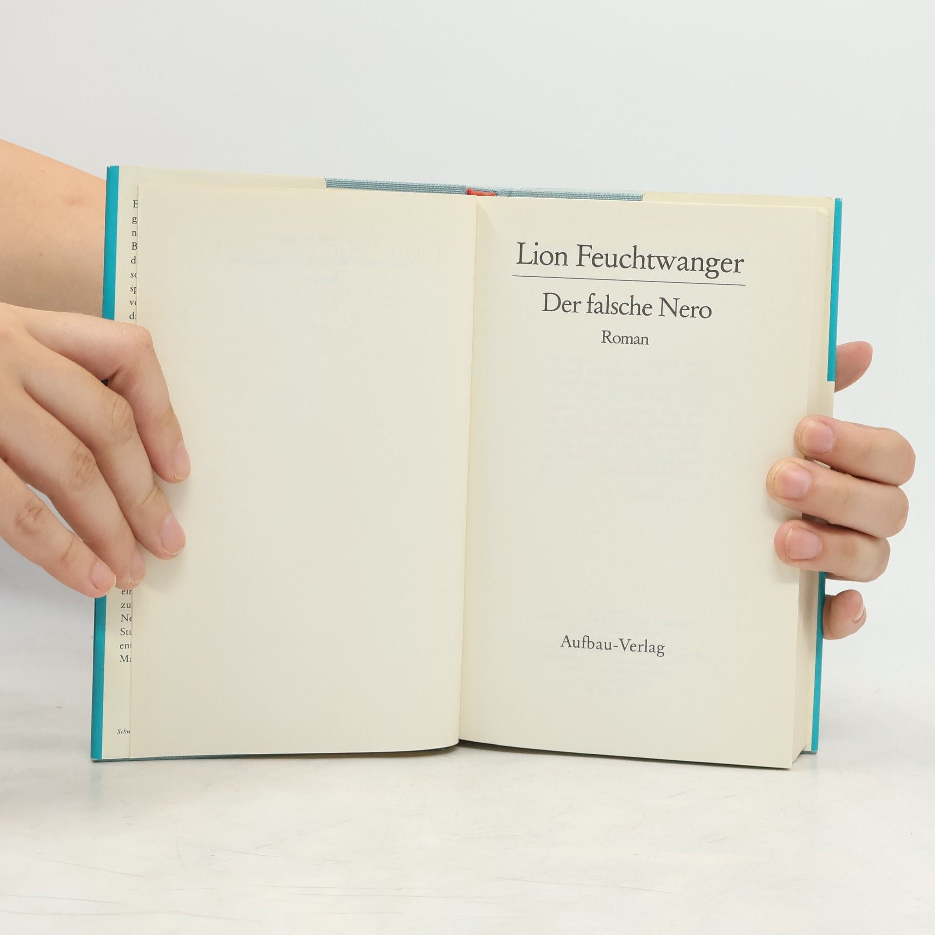 Lion Feuchtwanger Der falsche Nero