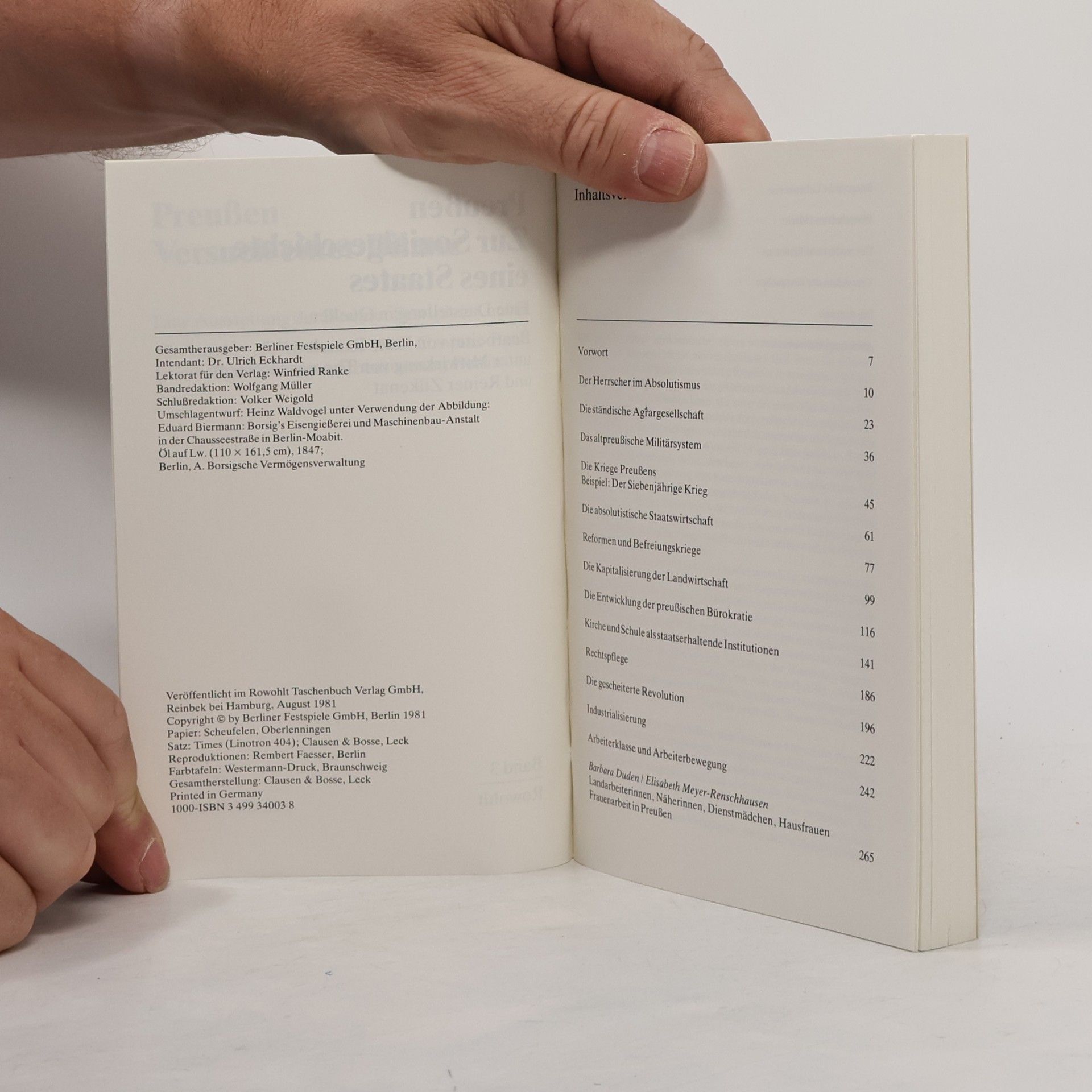 Autorenkollektiv Preussen. Versuch einer Bilanz 1-5