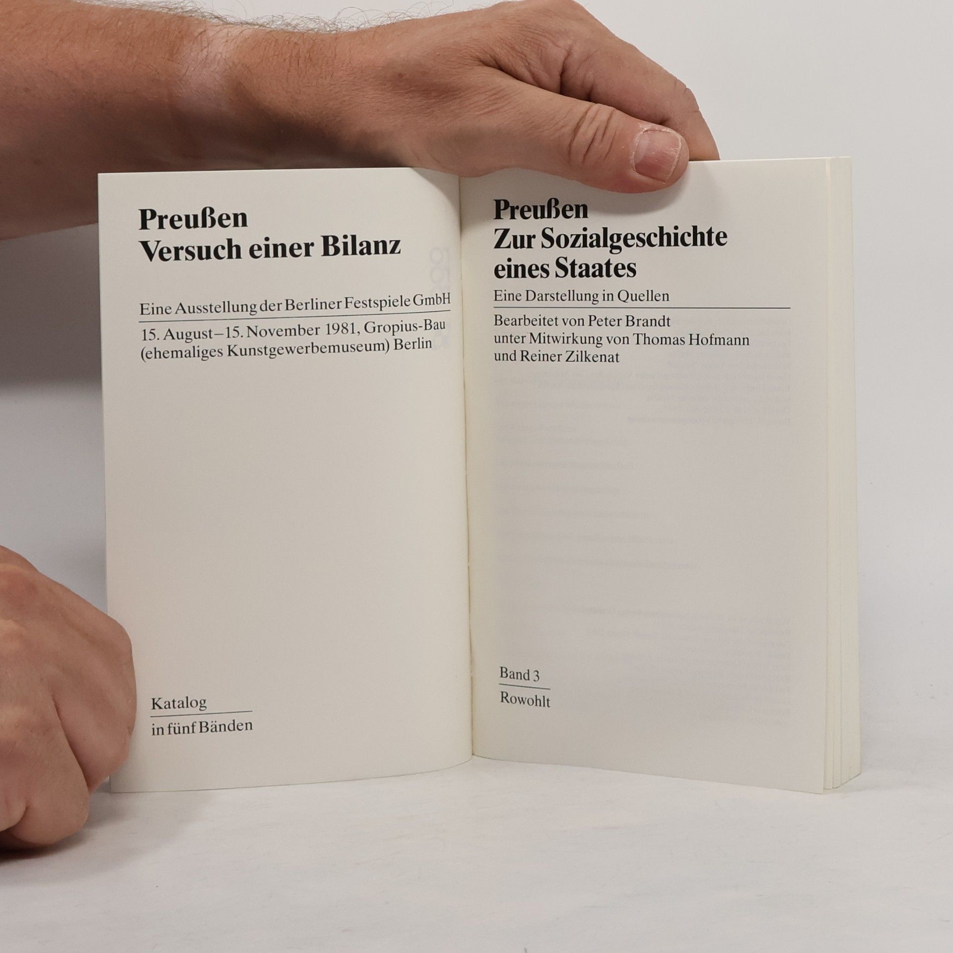 Autorenkollektiv Preussen. Versuch einer Bilanz 1-5