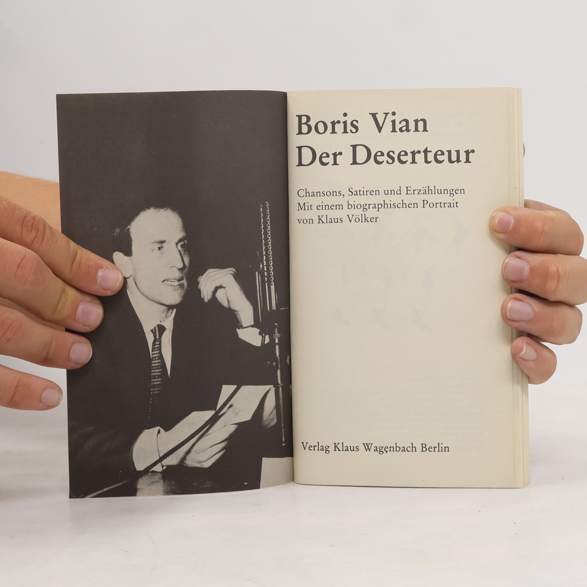 Boris Vian Der Deserteur