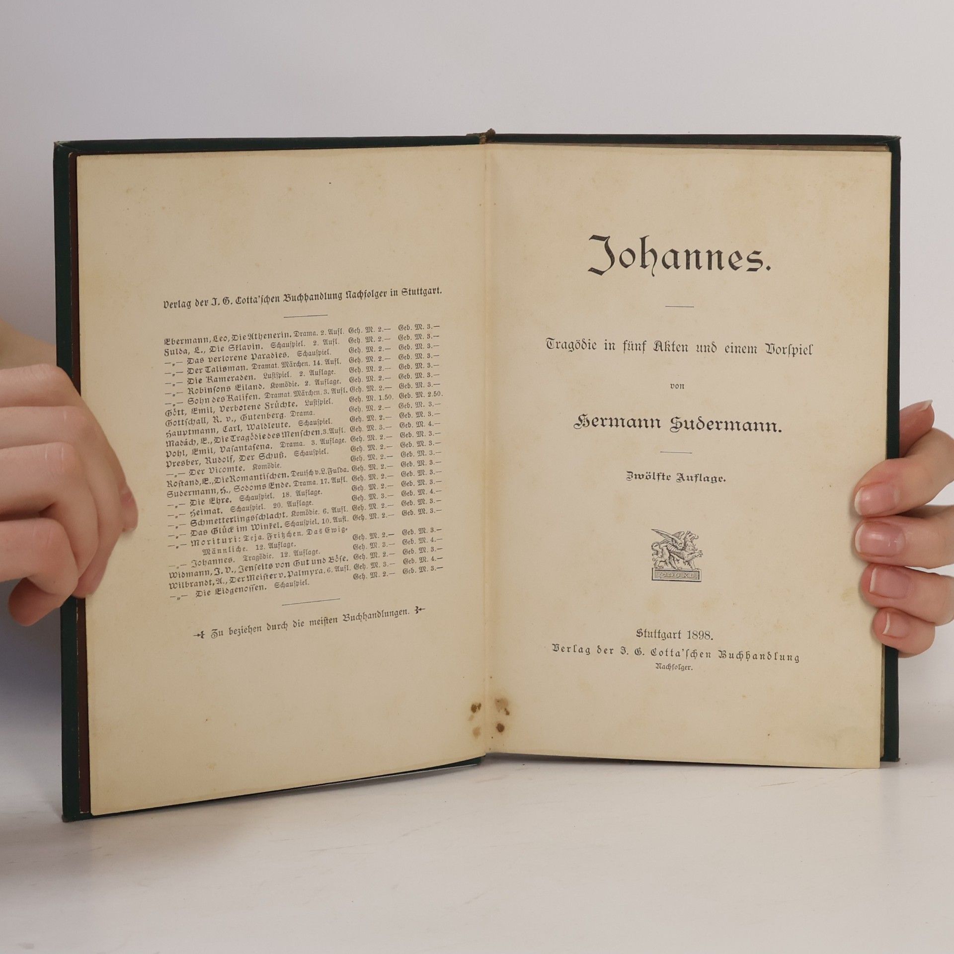 Hermann Sudermann Johannes