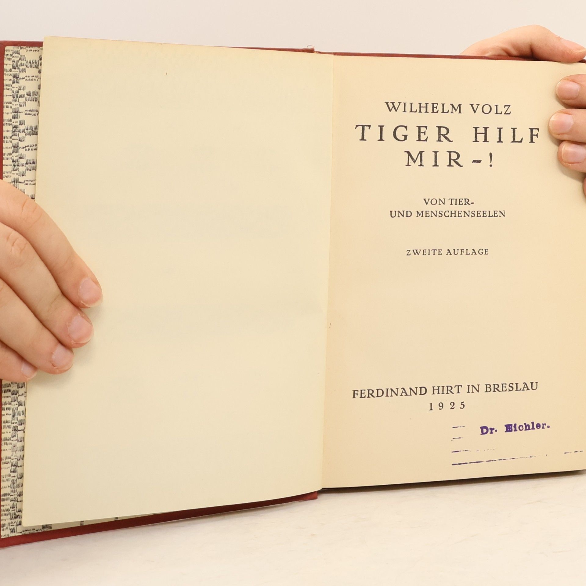 Wilhelm Volz Tiger hilf mir!