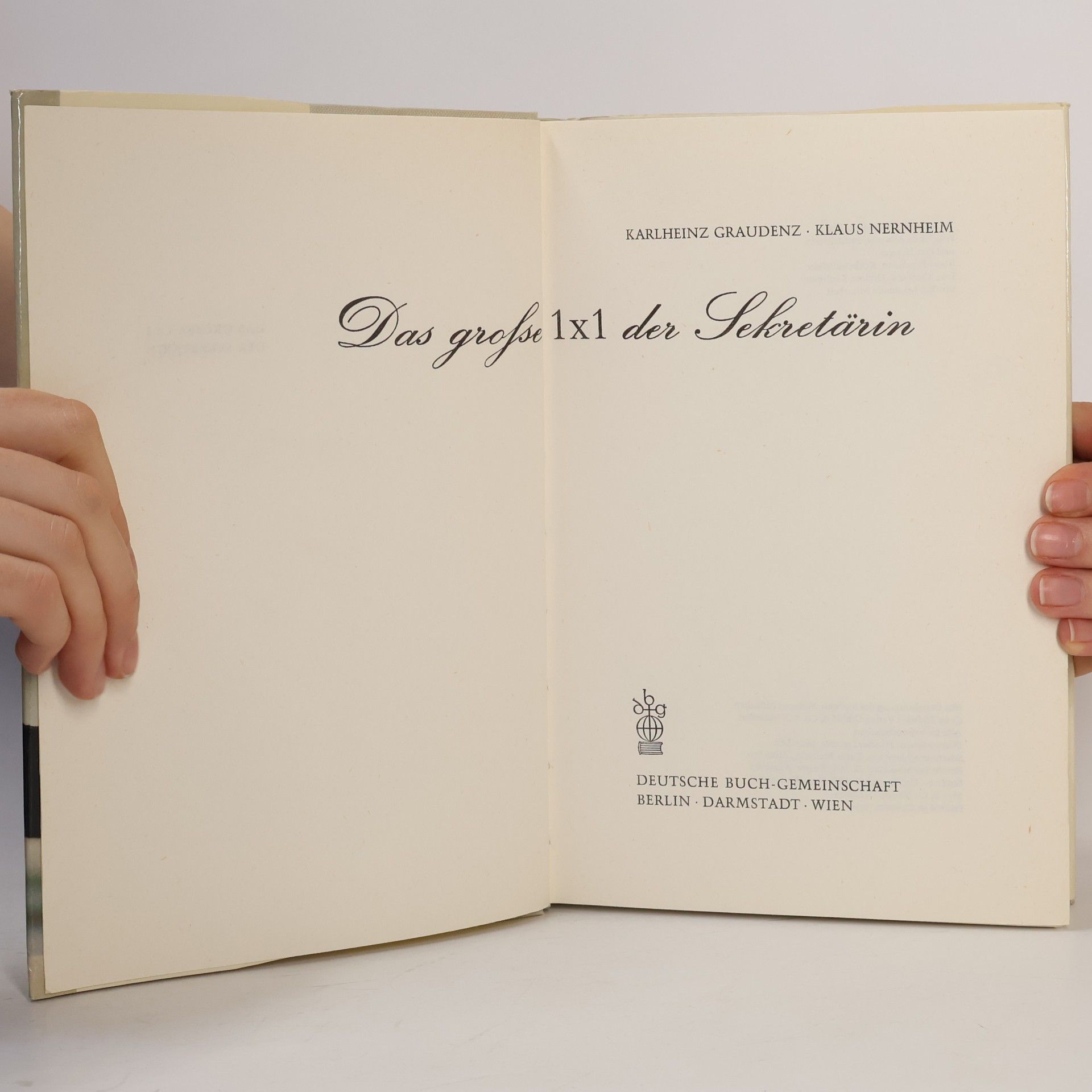 Karlheinz Graudenz Das große 1x1 der Sekretärin