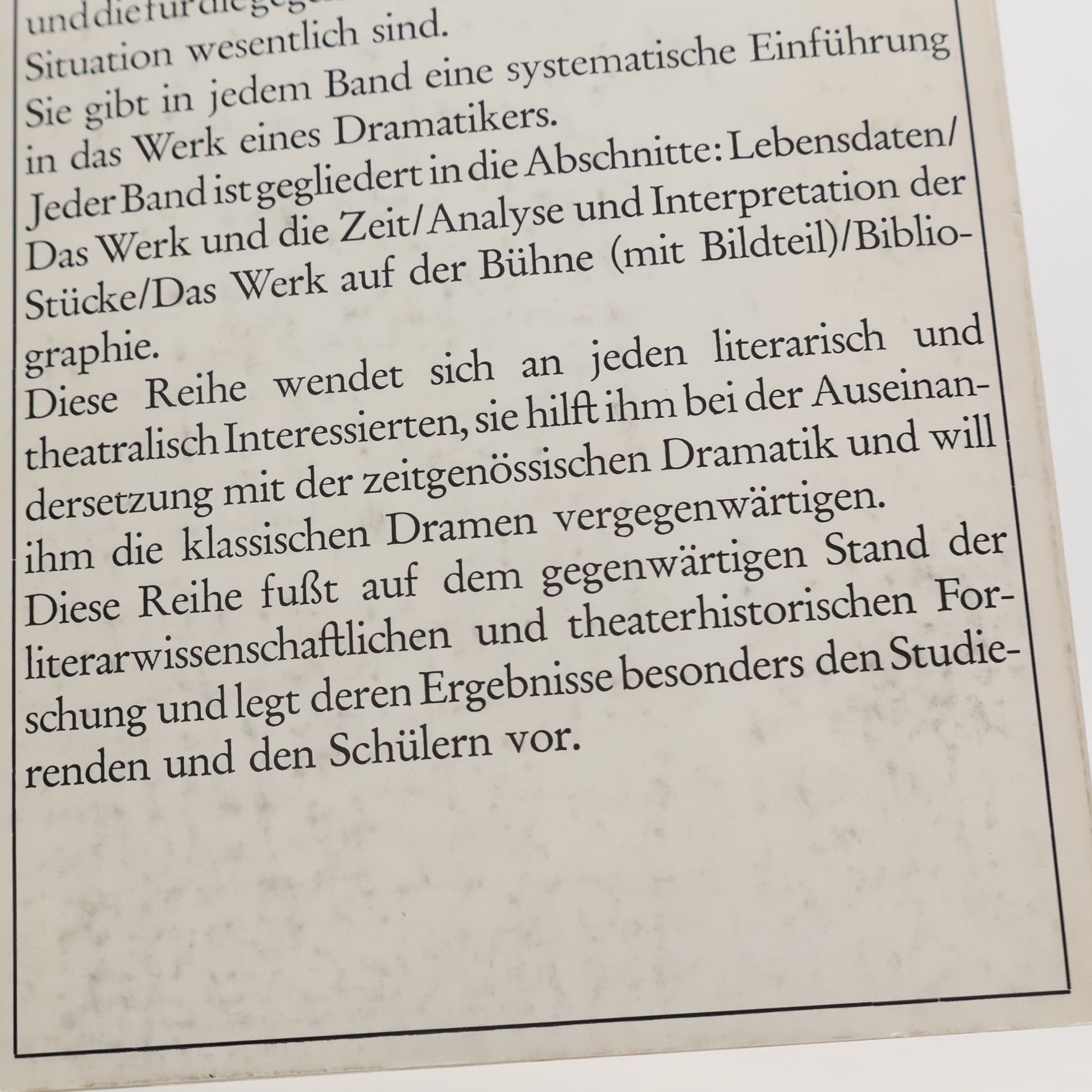 Volker Canaris Friedrichs Dramariker des Welttheaters 61