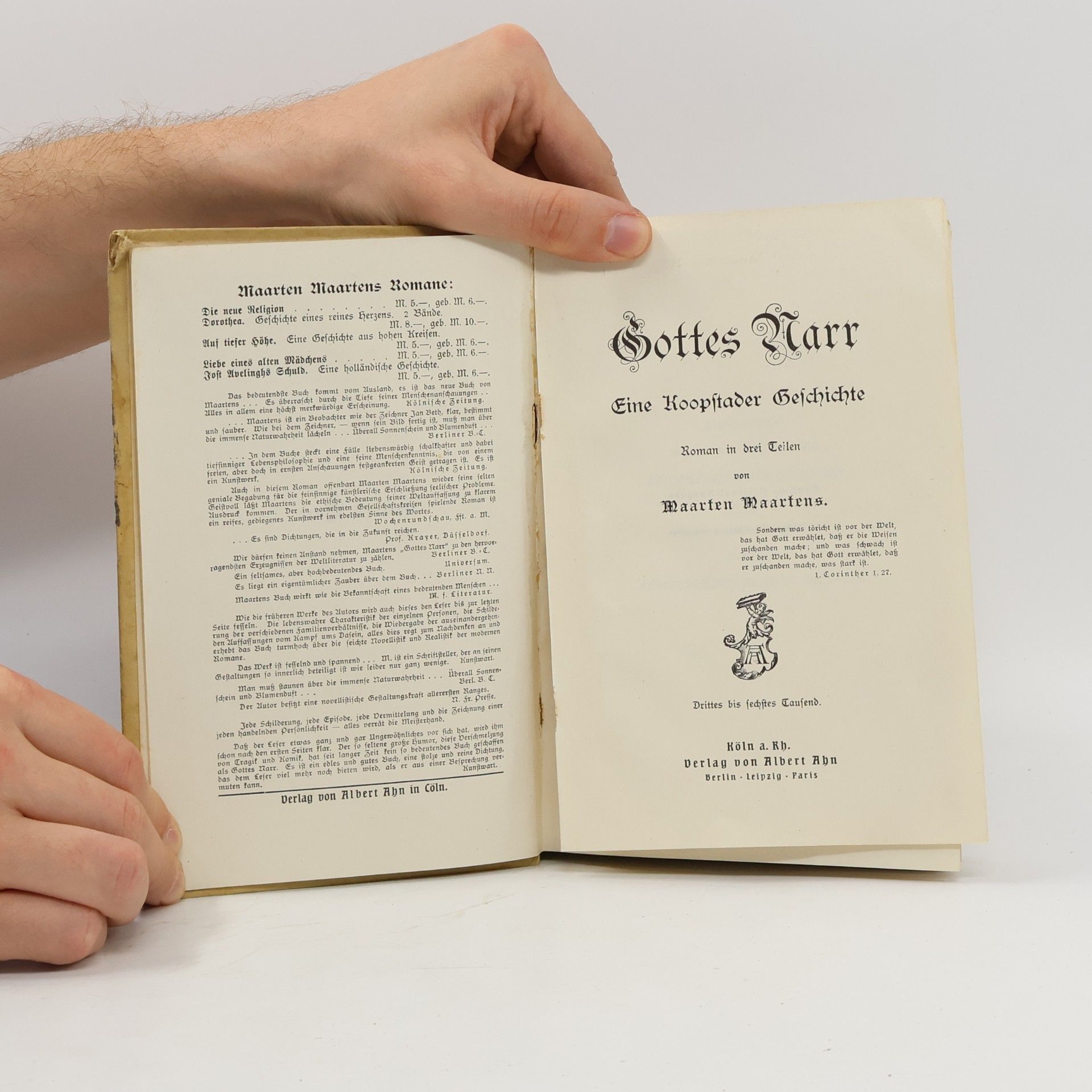 Maarten Maartens Gottes Narr