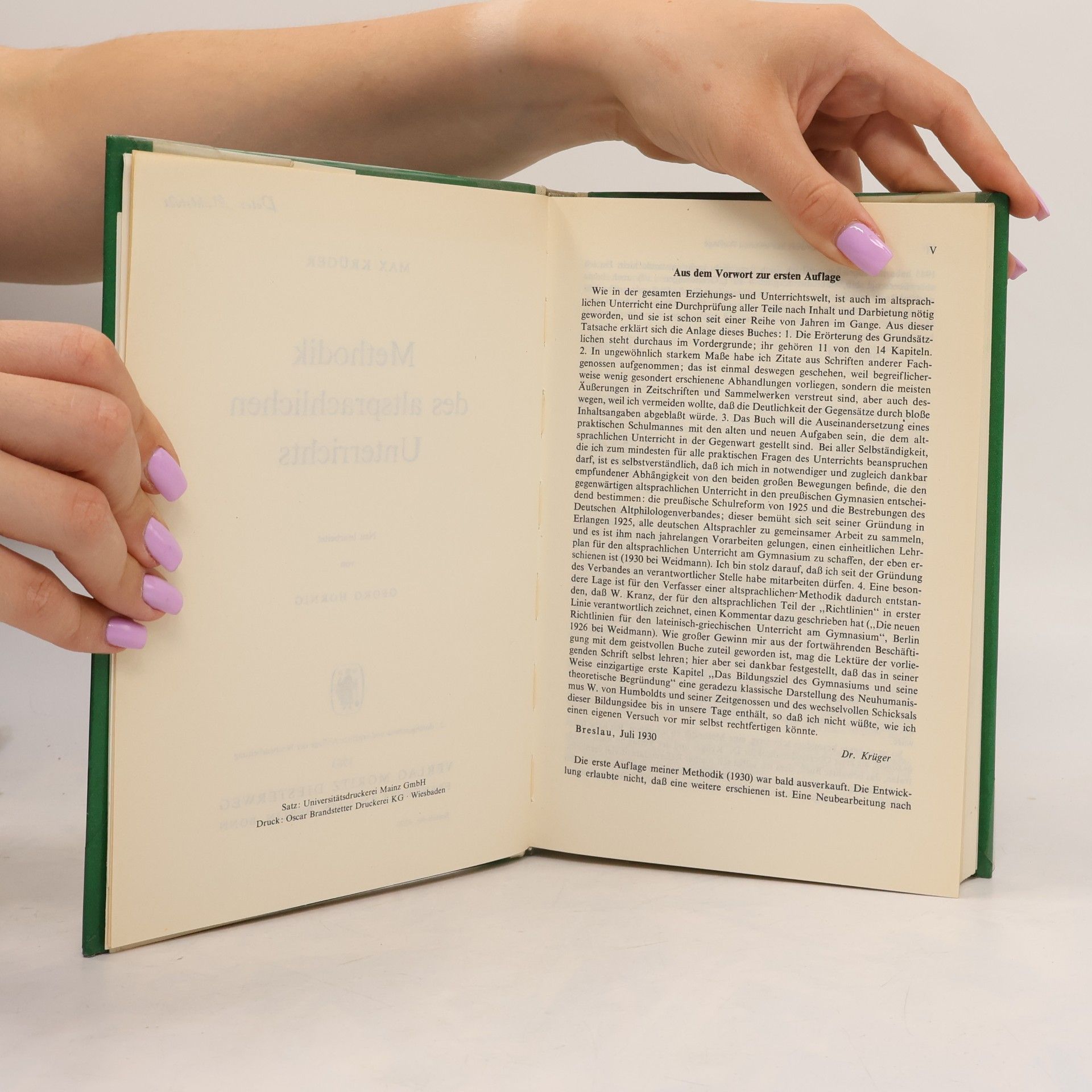 Georg Hornig Methodik des altsprachlichen Unterrichts