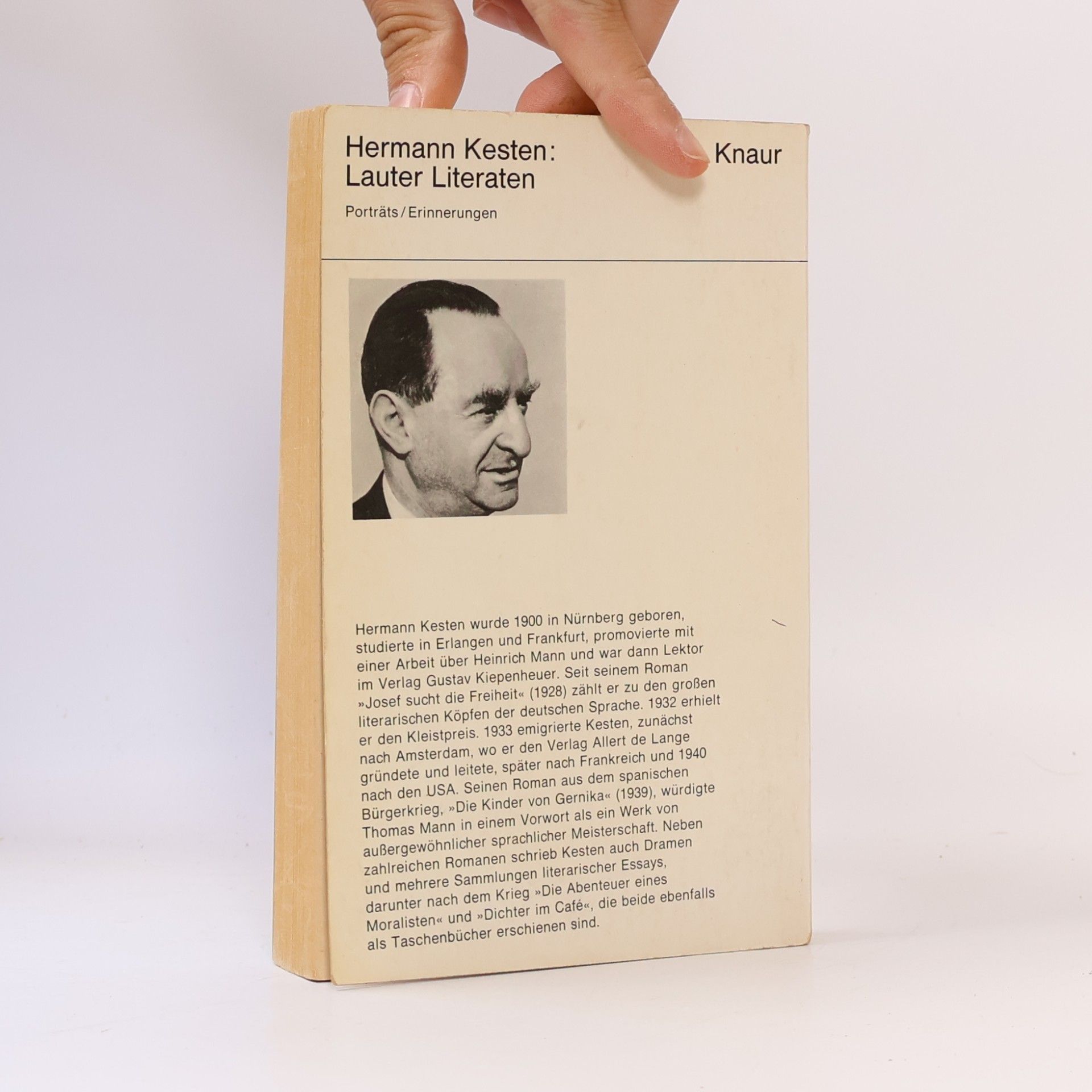 Hermann Kesten Lauter Literaten
