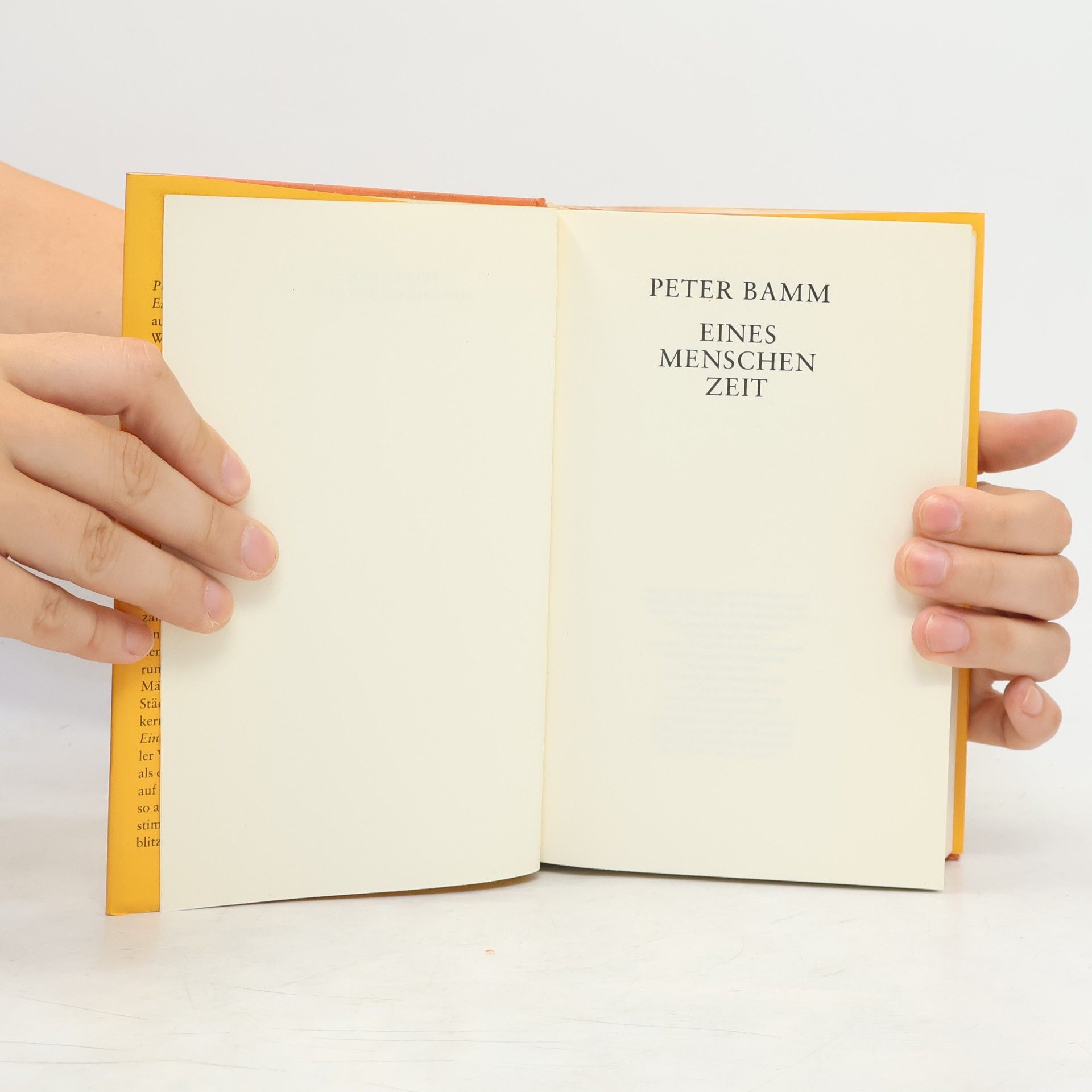Peter Bamm Eines Menschen zeit
