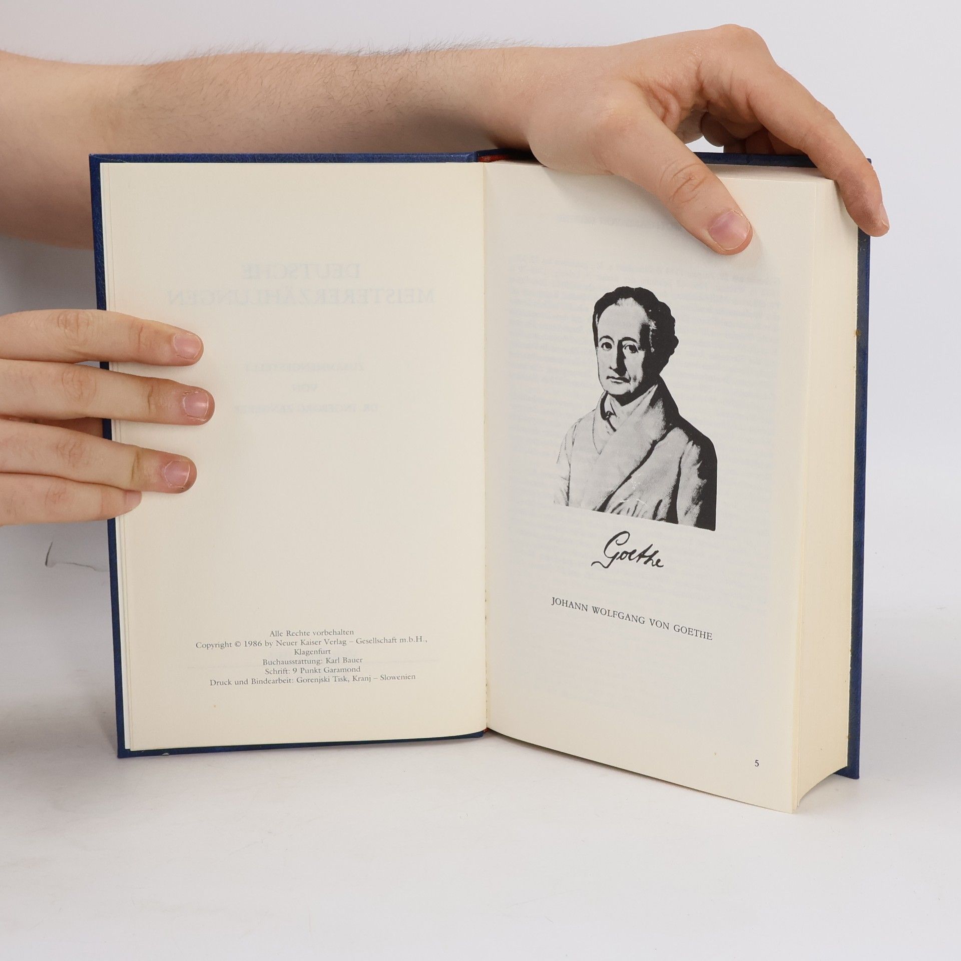 Johann Wolfgang von Goethe Deutsche Erzählungen