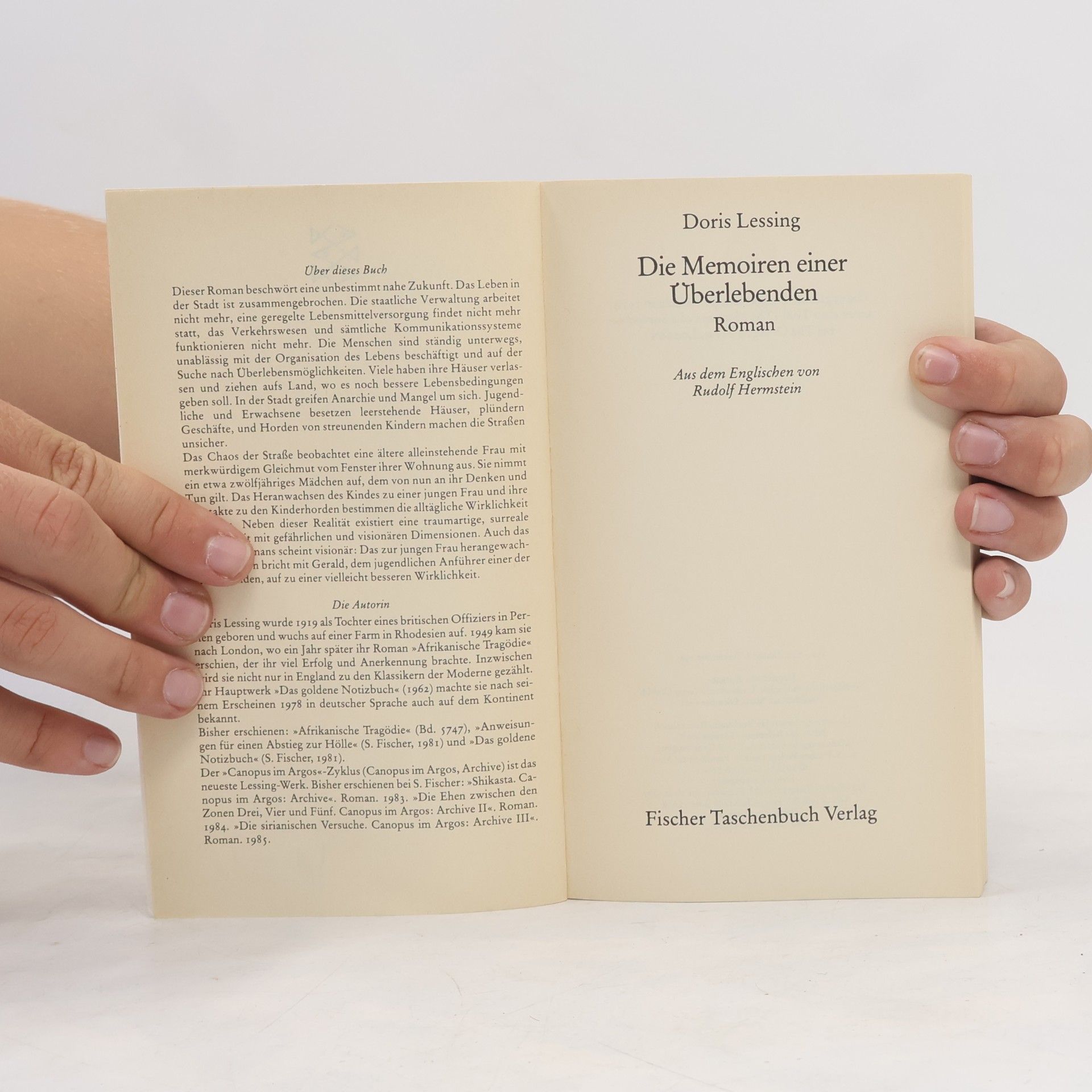 Doris May Lessing Die Memoiren einer Überlebenden