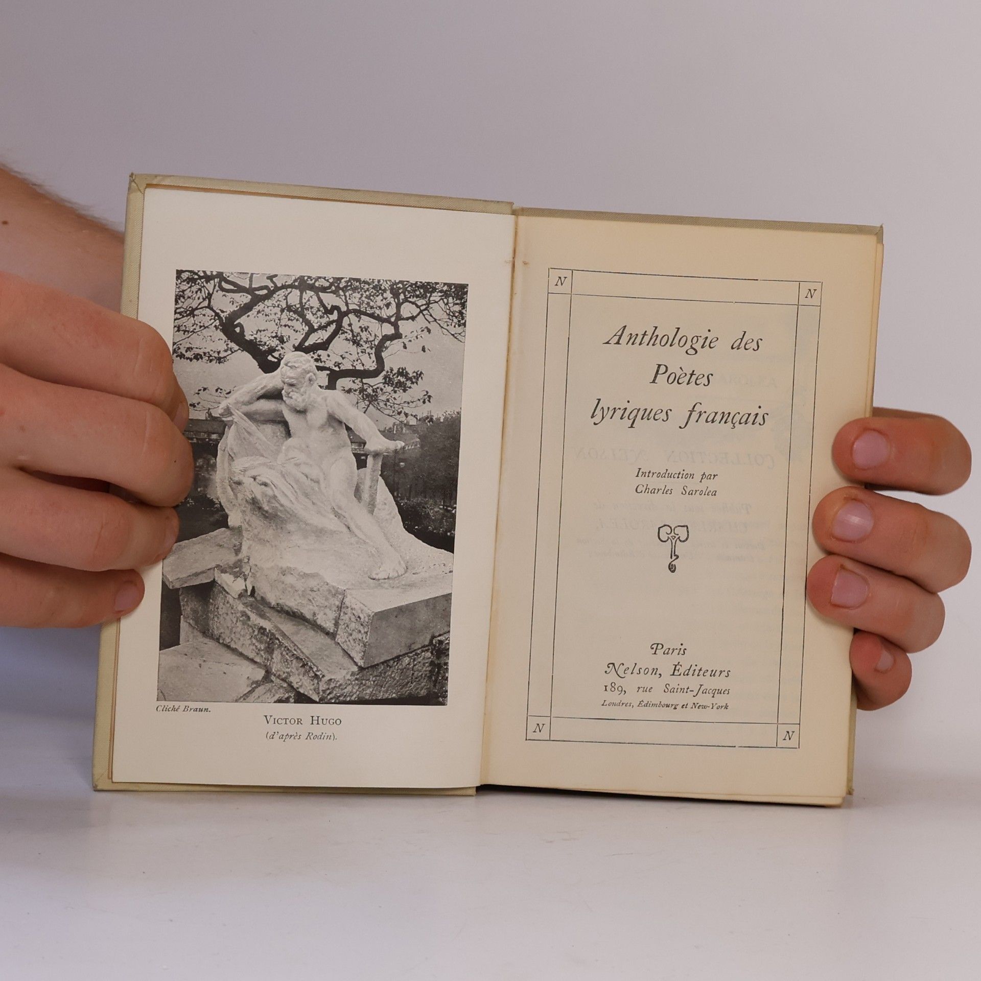 Charles Sarolea Anthologie des Poètes lyriques français