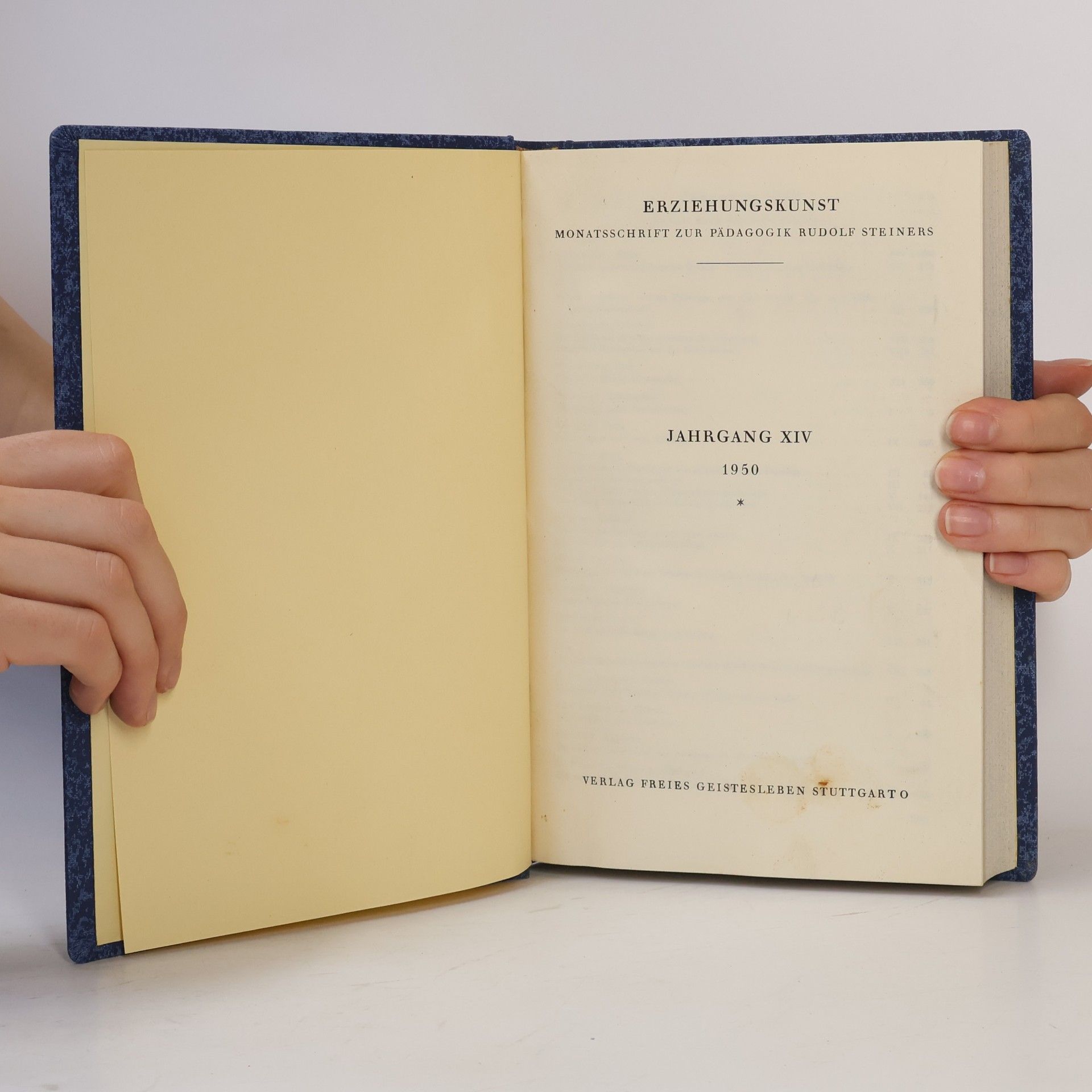 Autorenkollektiv Erziehungskunst, Jahrgang XIV