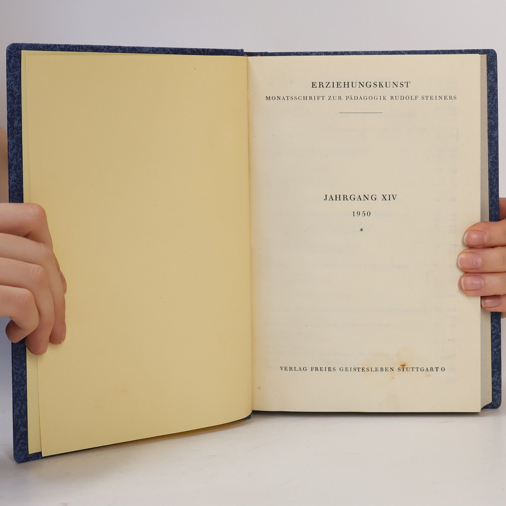 Autorenkollektiv Erziehungskunst, Jahrgang XIV