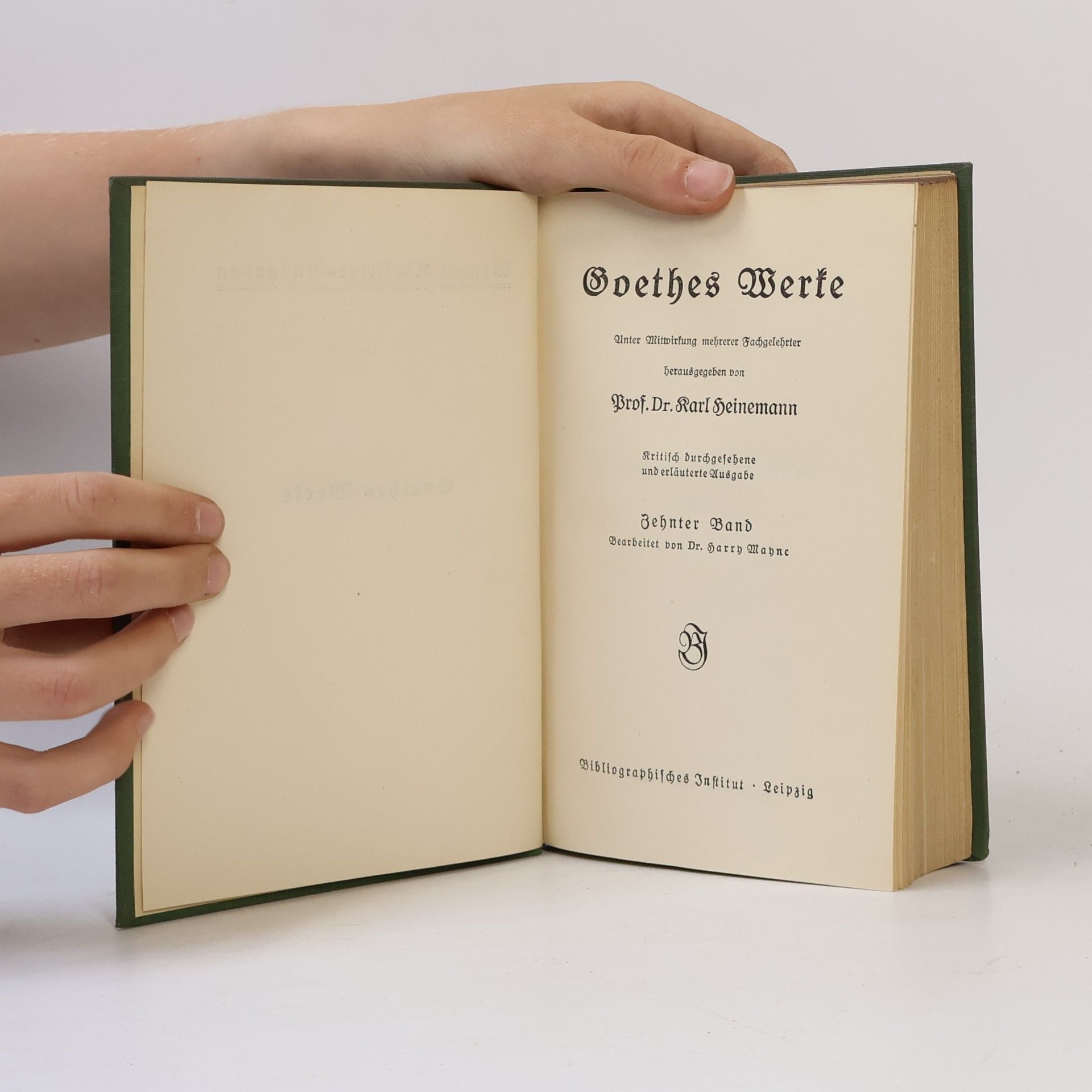 Johann Wolfgang von Goethe Goethes Werke 10