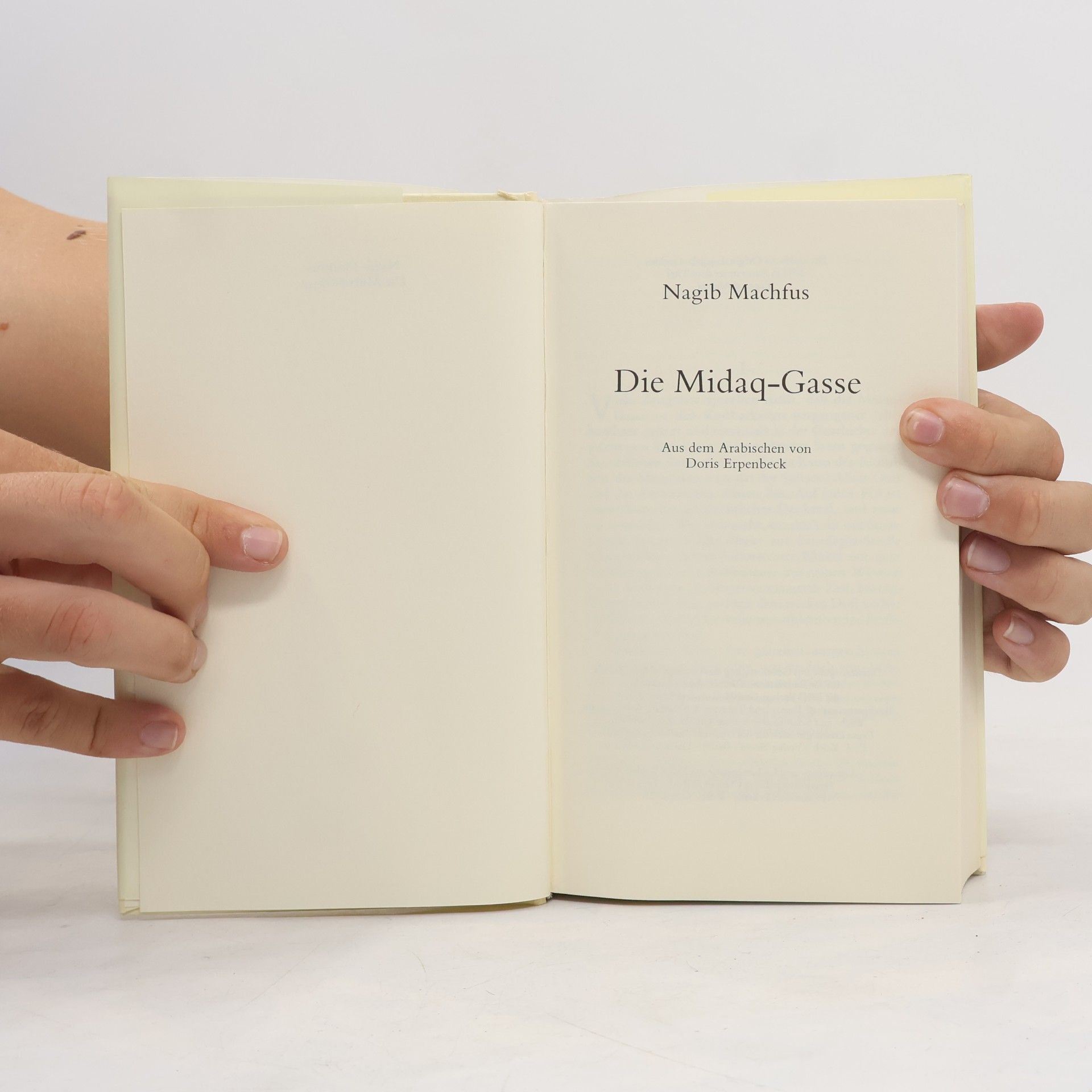 Naguib Mahfouz Die Midaq-Gasse