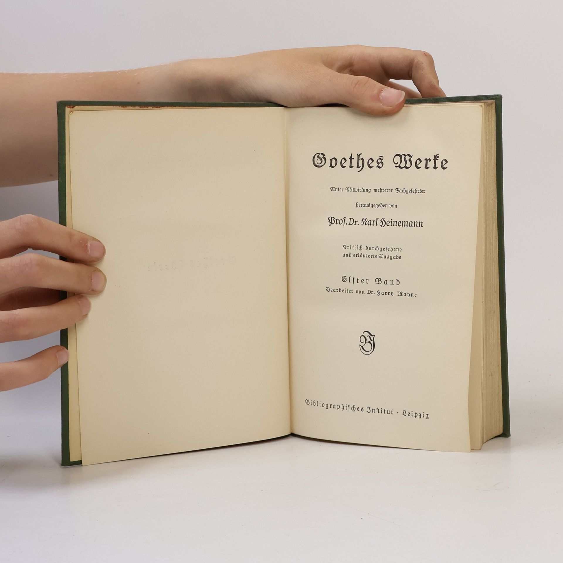 Prof. Dr. Karl Heinemann Goethes Werke 11